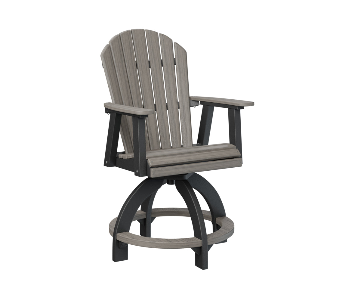 Berlin Gardens Comfo Back Swivel Counter Chair - Adjustable Height Bar Stool for Kitchen Island, Breakfast Nook & Home Decor - Comfortable Modern Seating for Dining & Entertaining