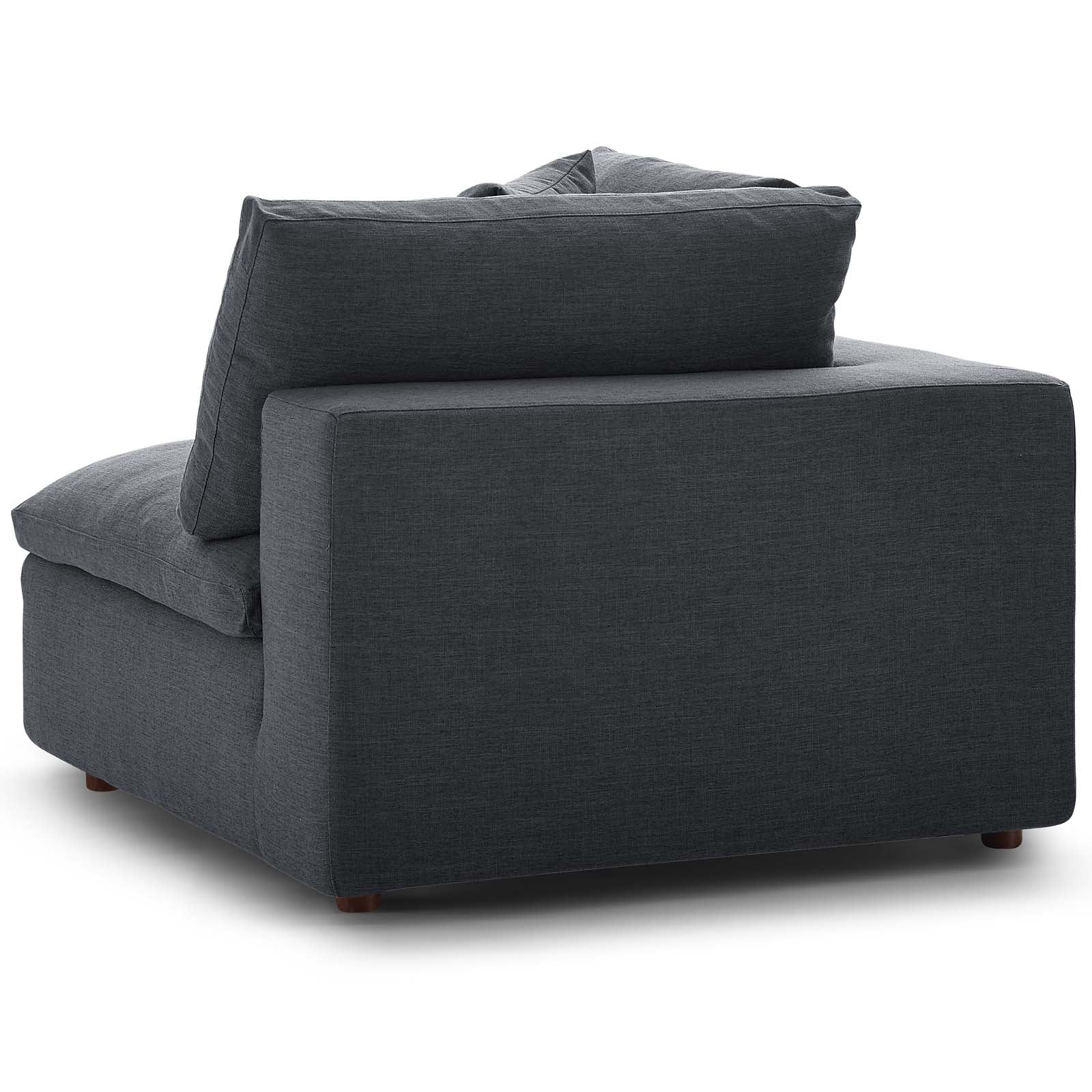 Comfortable Commix Down Filled Overstuffed Corner Chair - Plush Oversized Lounge Chair for Living Room, Bedroom & Reading Nook - Perfect for Relaxing and Lounging