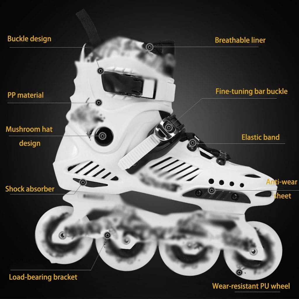 Professional Adult Inline Skates for Men & Women - High-Performance Roller Blades for College Students, Youth Girls Fitness Racing, and Classic Skating (Purple, US-6.5) - Perfect for Outdoor Exercise, Rink Skating, and Fitness Training