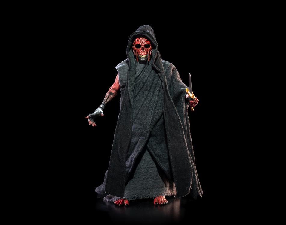 Mythic Legions 1/12 Scale 6-Inch Action Figure - The Masque of Red Death Black Robe Version by Four Horsemen Studios | Collectible Articulated Fantasy Figure for Display & Role-Playing Scenes