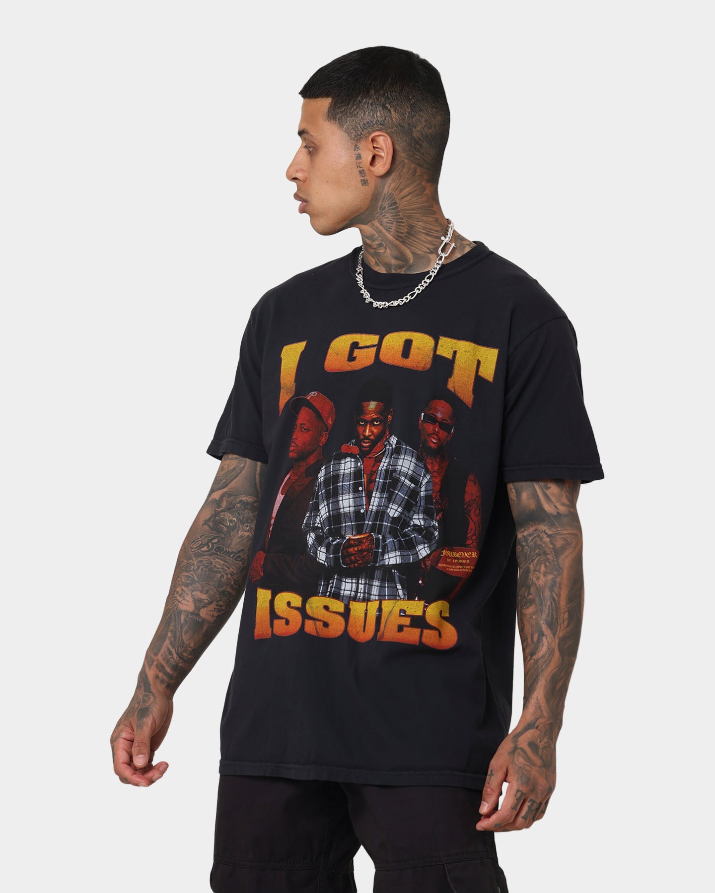 4HUNNID Forever Issues Rap T-Shirt - Black | Hip Hop Music Fan Gift for Men & Women | Perfect for Concerts, Streetwear & Casual Outfits