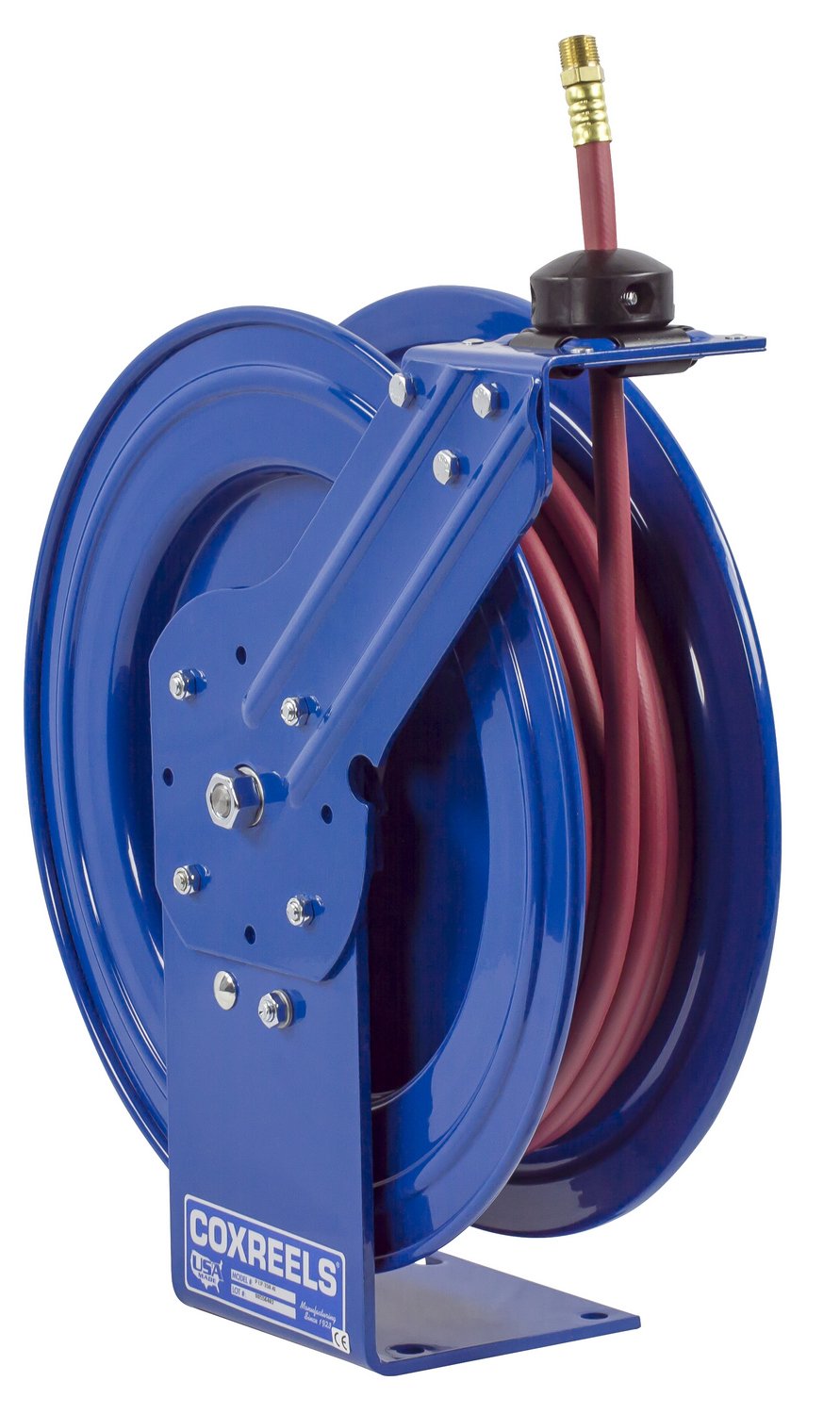 Coxreels P-LPL-125-AL Spring Rewind Hose Reel - 1/4