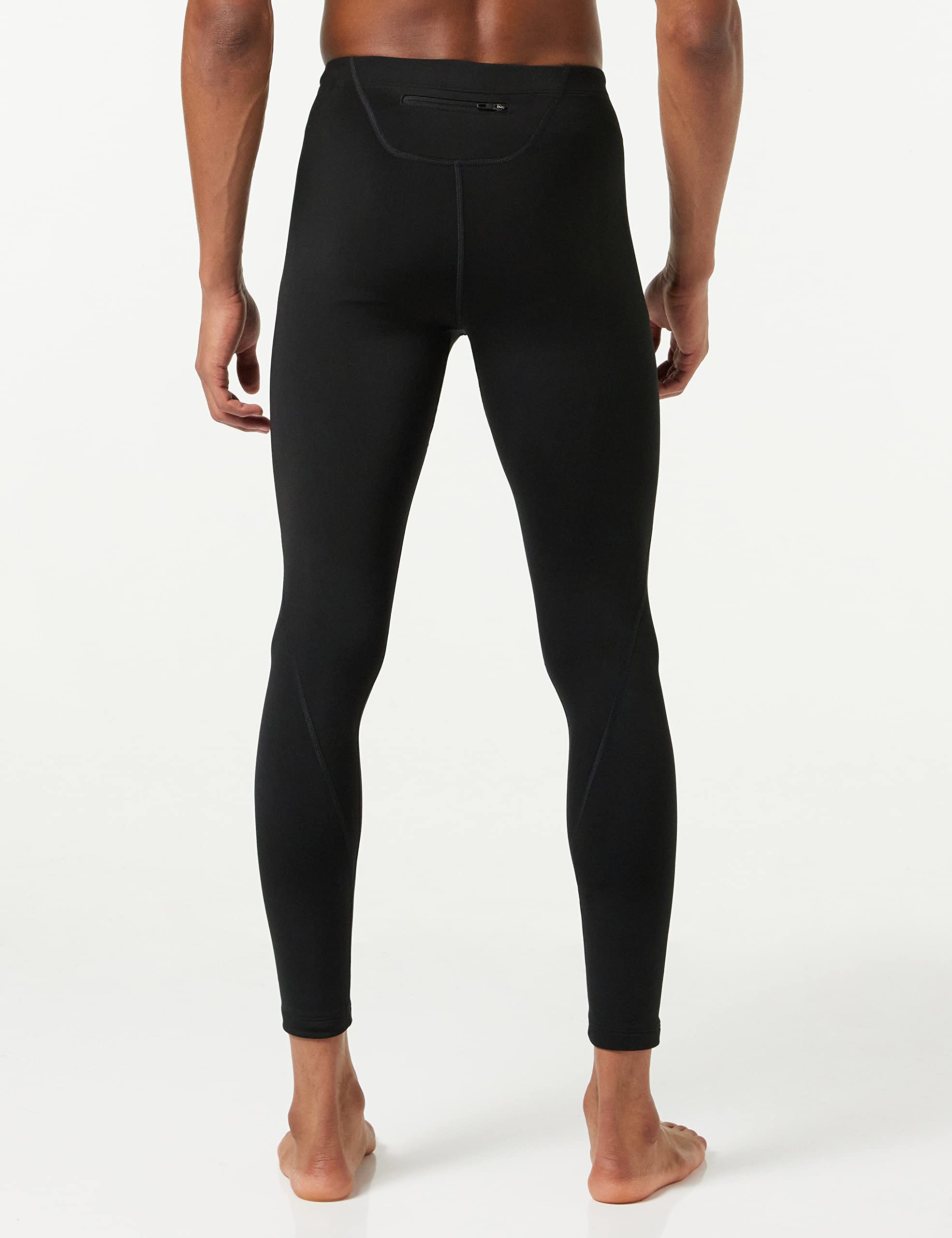 Odlo Men's Essential Warm Running Tights - Thermal Base Layer for Cold Weather Running, Cycling & Winter Sports