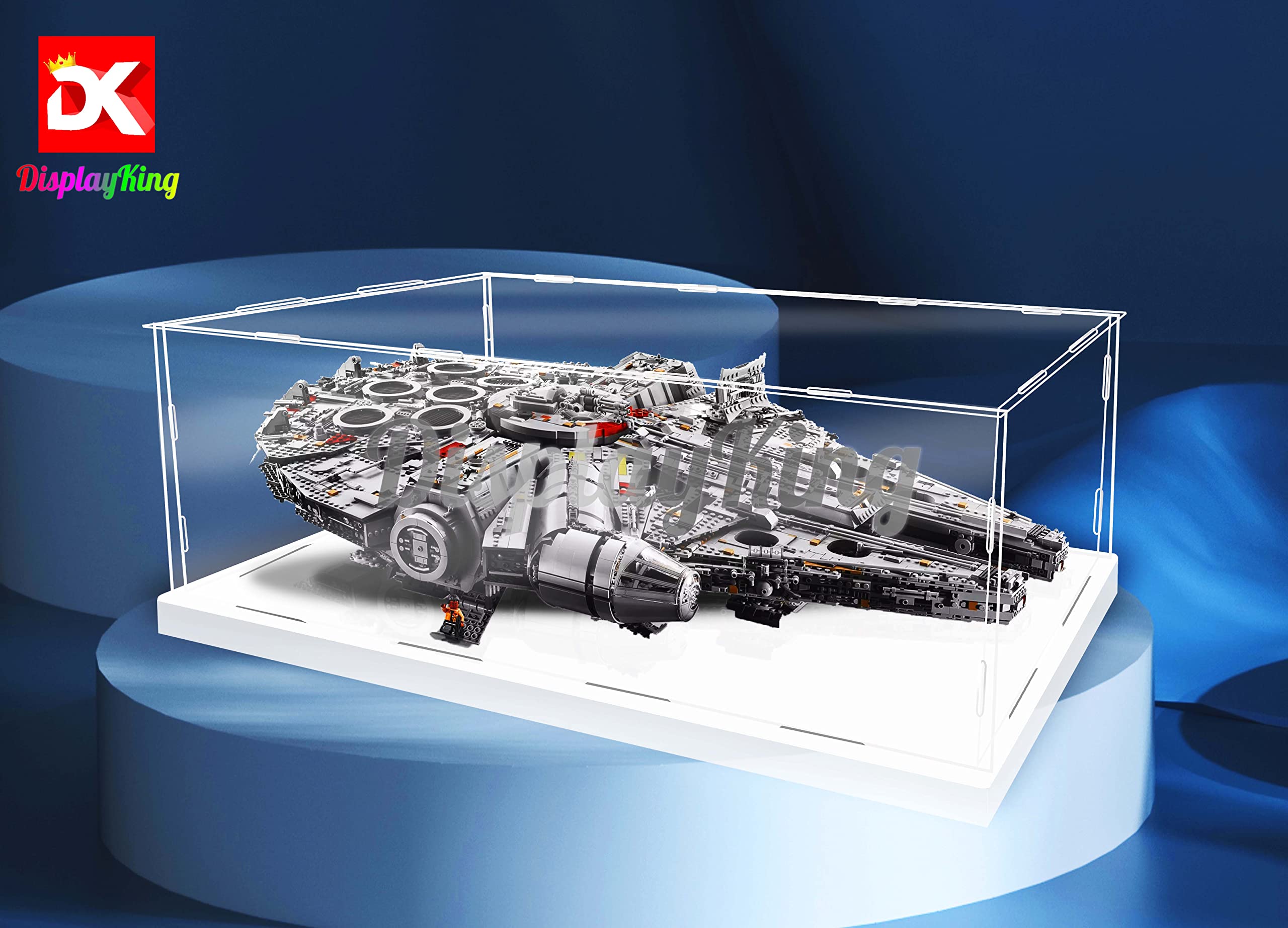 Premium Acrylic Display Case for Lego Star Wars Kessel Run Millennium Falcon 75212 - Dust-Proof Protection for Collectors (Lego Set Not Included) | Perfect for Showcasing in Home Office, Game Room, or as Gift for Star Wars Fans