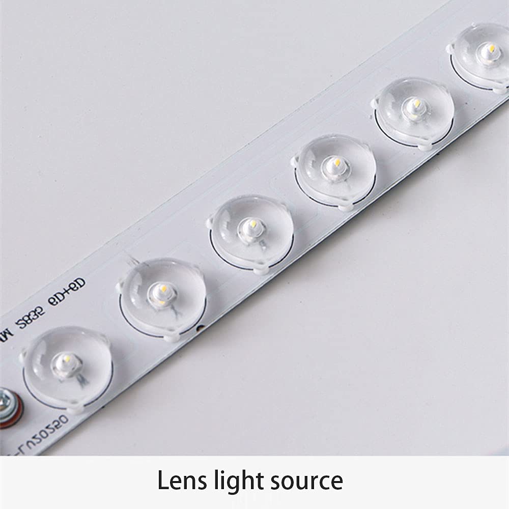 Ultra-Thin Round LED Ceiling Light Fixture - Modern Flush Mount White Light for Bedroom, Living Room, Balcony & Corridor - Energy Efficient Wood & Metal Design for Home & Office Lighting