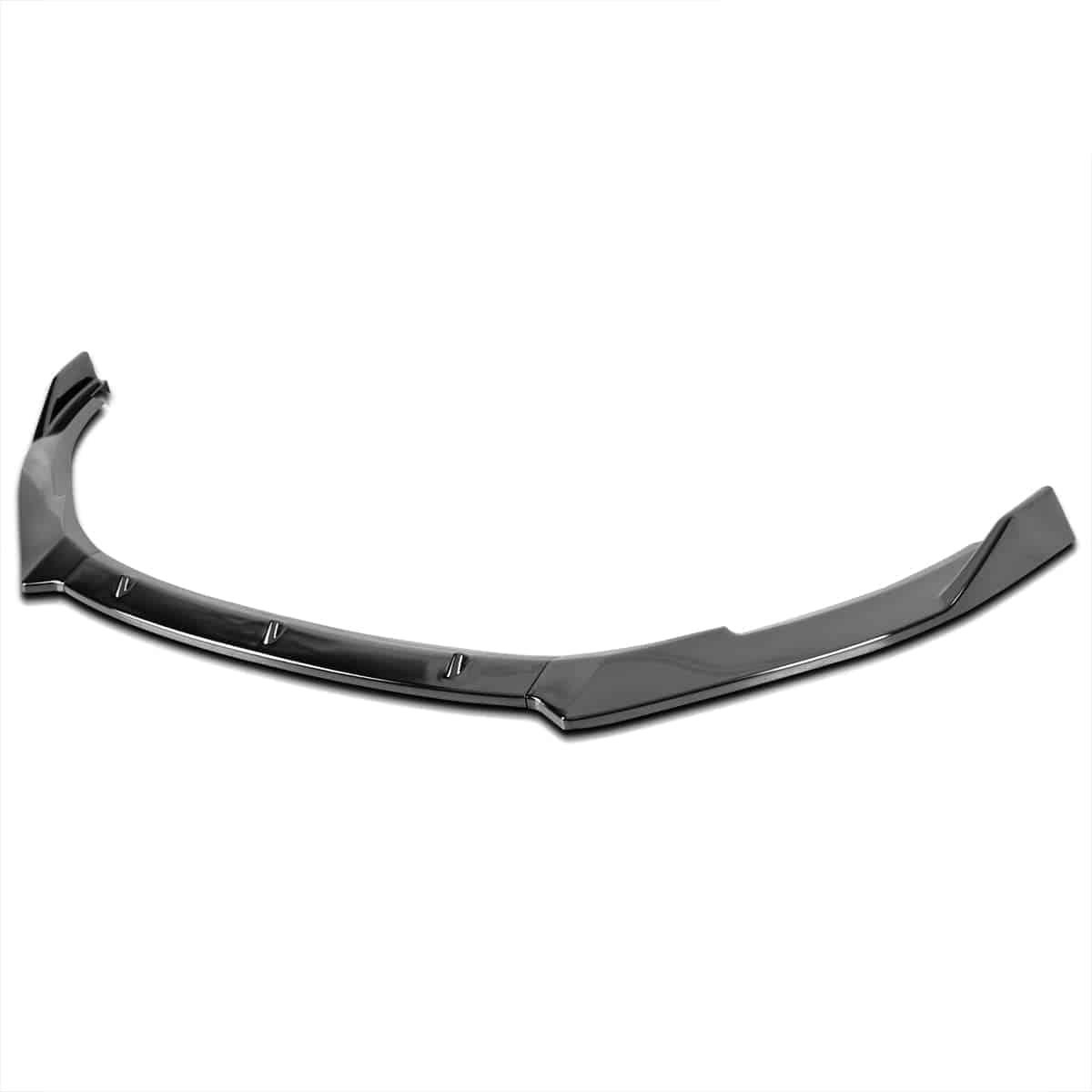 Glossy Black 3-Piece Front Lip Spoiler for 2010-2013 Volkswagen Golf 6 GTI - Enhance Style & Aerodynamics - Perfect for Street Racing & Car Shows
