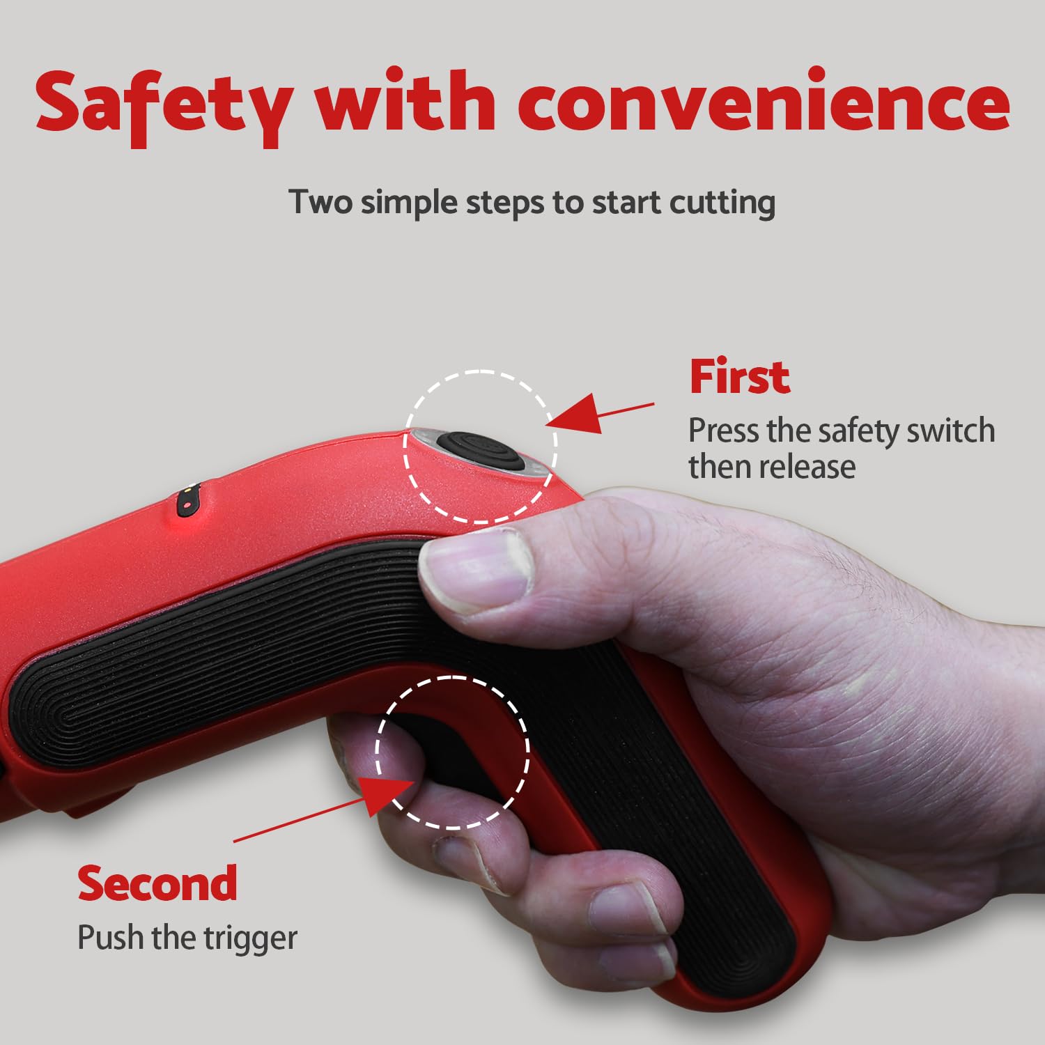 S&F STEAD & FAST 4V Cordless Electric Box Cutter - Rechargeable Power Scissors for Cardboard, Leather, Paper Cutting | Perfect for Crafting, Packaging, DIY Projects & Home Office Use