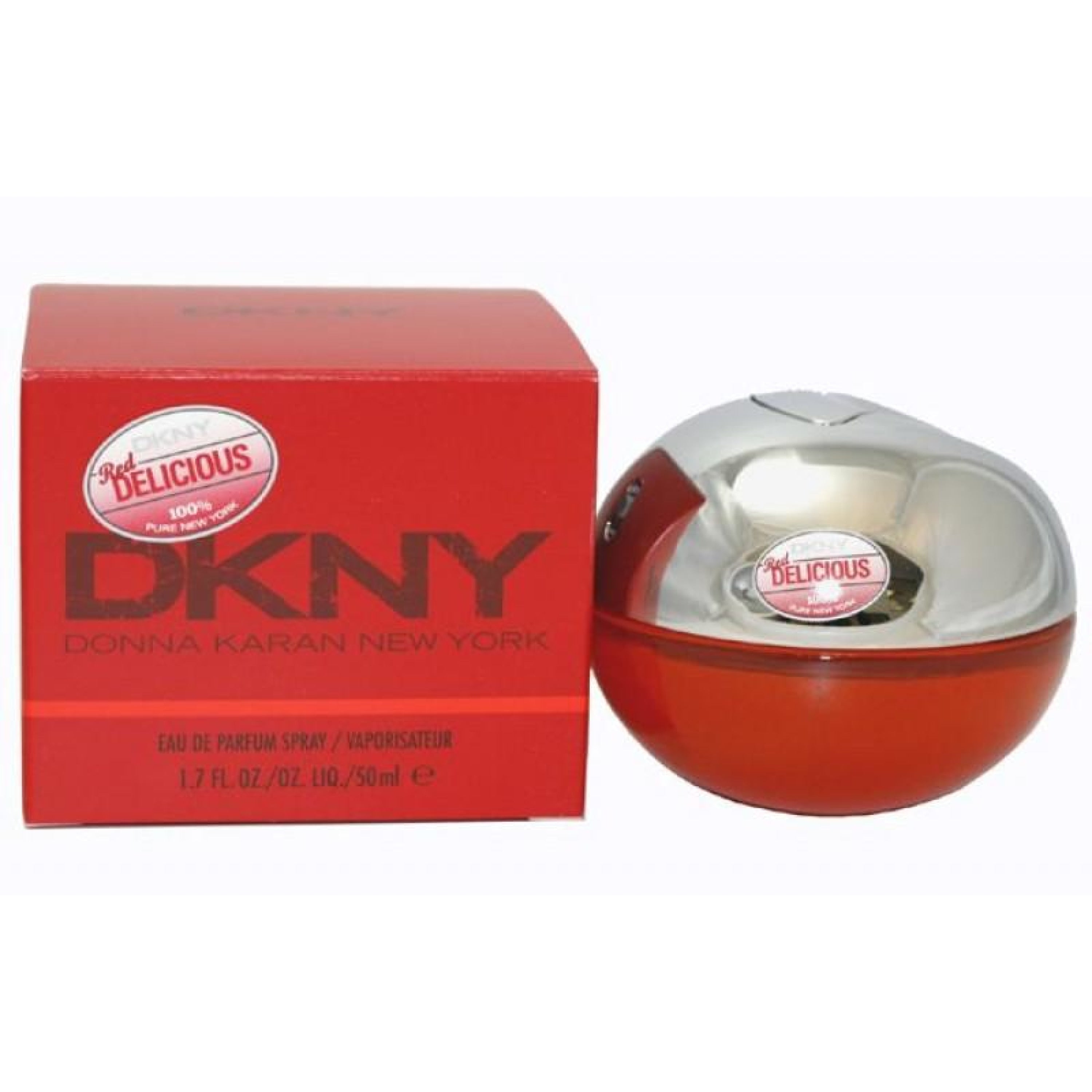 DKNY Be Delicious Red 50ML Eau de Parfum Spray for Women - Fresh Floral Fragrance for Day & Night Wear, Date Nights & Special Occasions