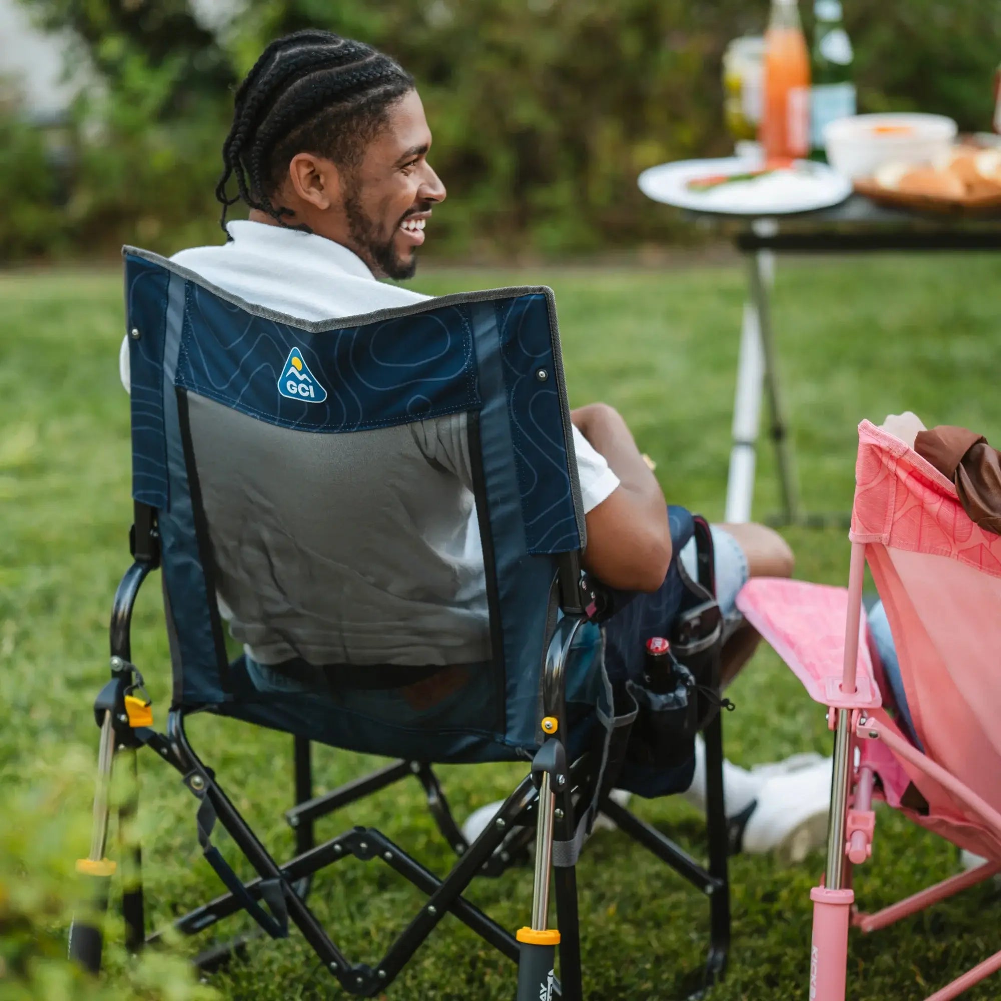 Stowaway Rocker™ - Compact Folding Rocking Chair for Camping, Travel & Small Spaces - Portable Outdoor Rocker for Patio, RV, Apartment & Nursery - Lightweight & Easy to Store