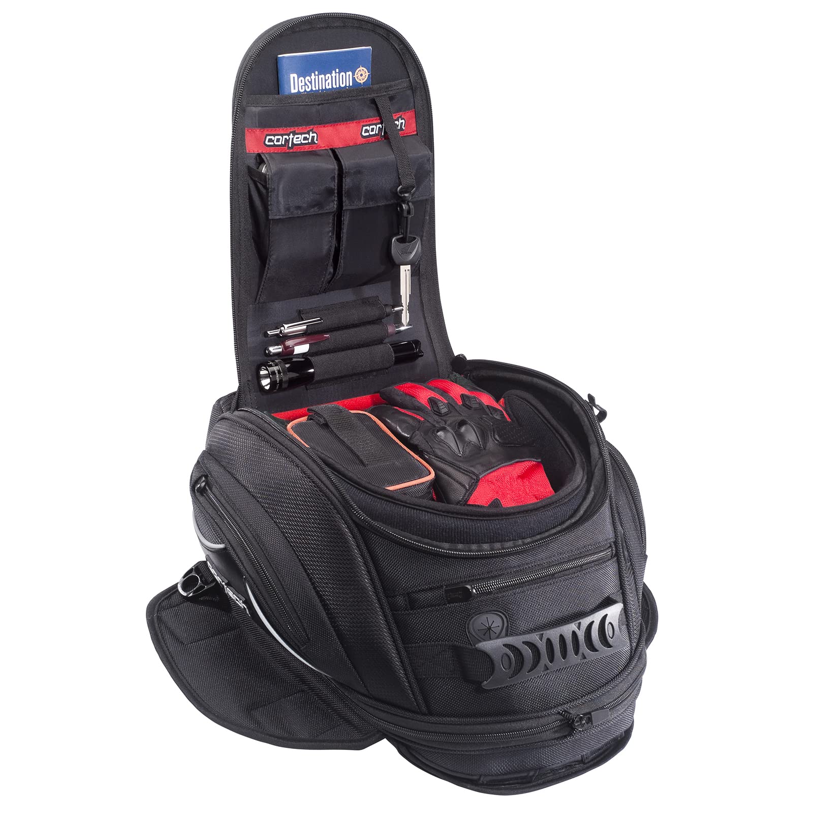 Cortech Super 2.0 18L Motorcycle Tank Bag - Waterproof Motorcycle Storage for Touring, Commuting & Adventure Riding