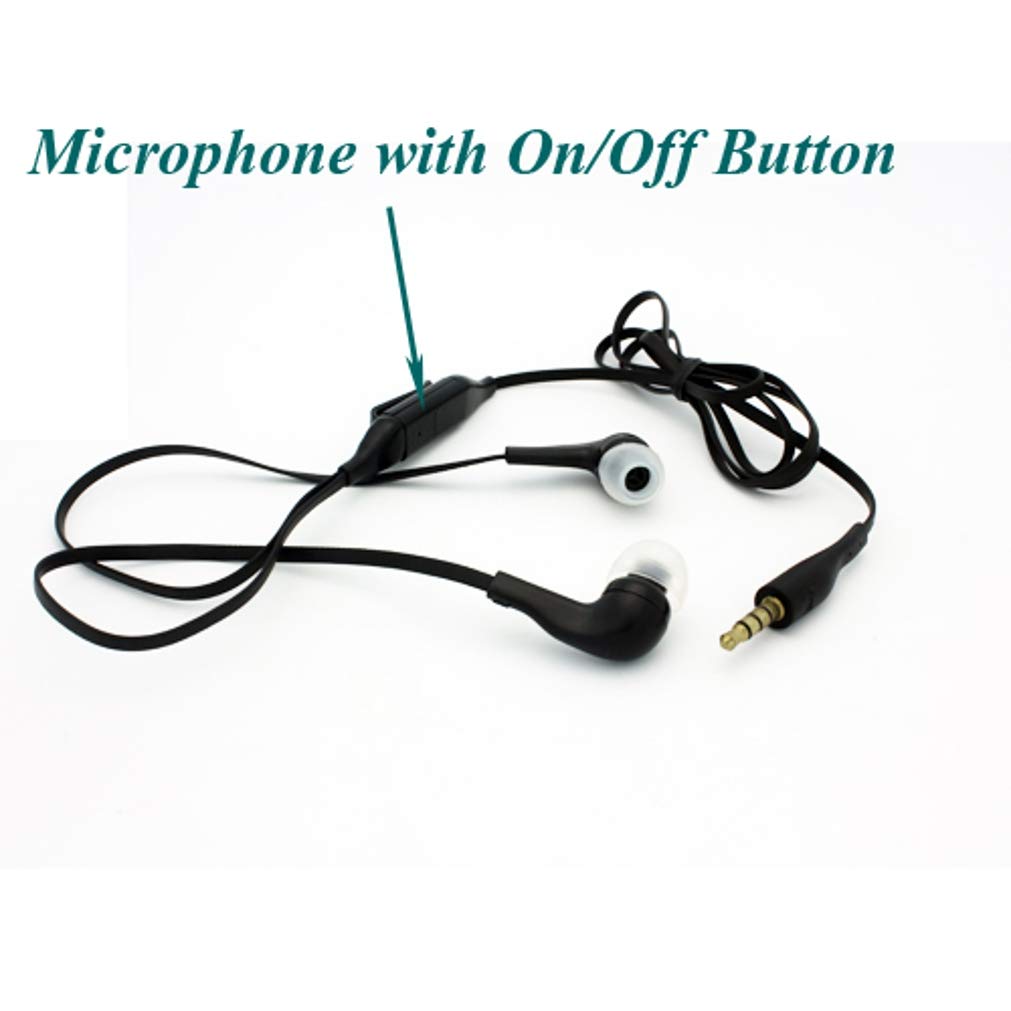 Premium Wired Headphones with Built-in Mic - 3.5mm Stereo Earphones Compatible with Samsung Galaxy Tab A9/A9+/A8/A7 10.4 (2020)/A7 Lite Tablets - Perfect for Online Classes, Gaming & Music Listening