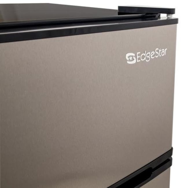 EdgeStar CRF321SS 3.1 Cu. Ft. Energy Star Compact Refrigerator with Freezer - Perfect for Dorms, Apartments, Offices & Small Spaces