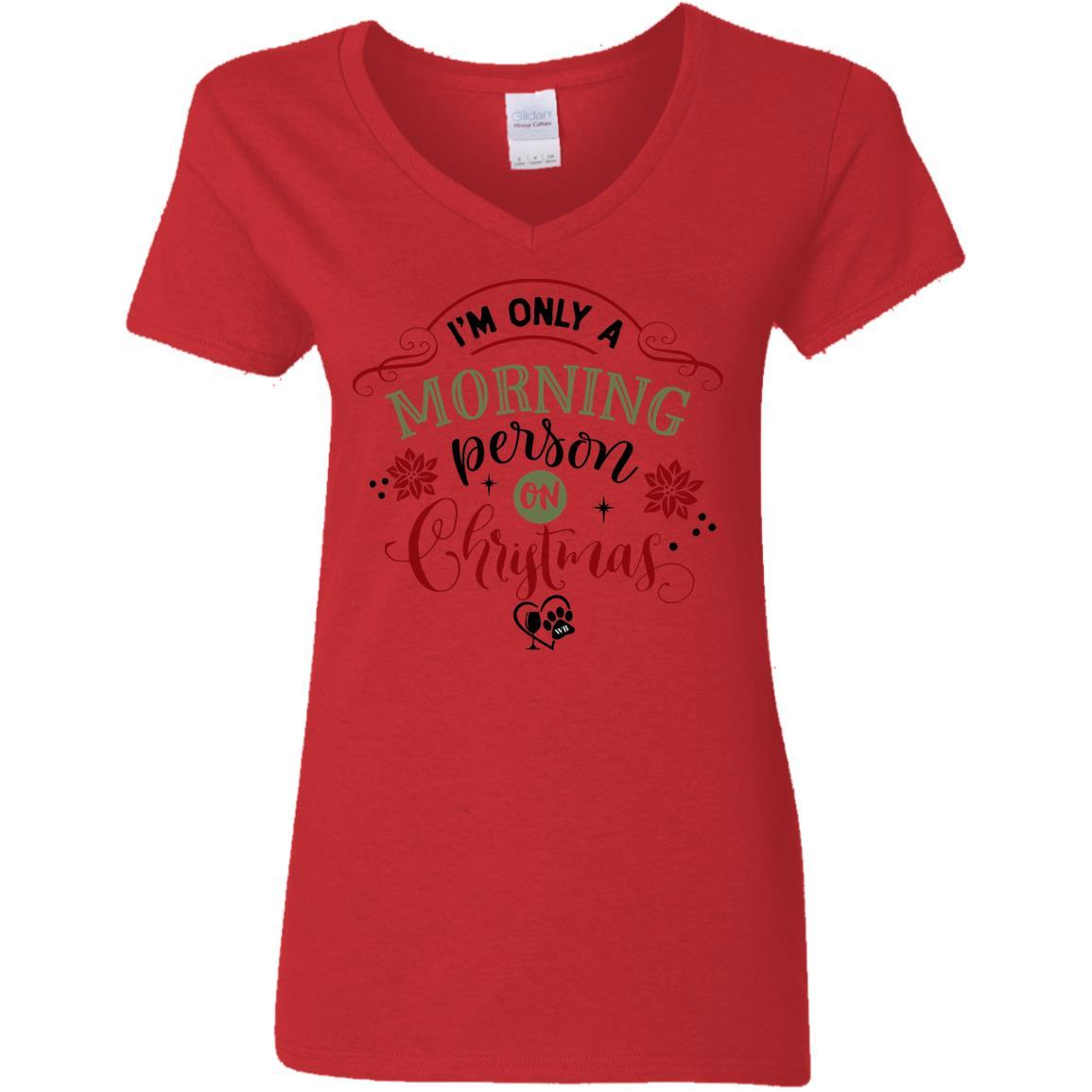 WineyBitches.Co Women's 5.3 oz V-Neck T-Shirt - Soft Cotton Casual Tee for Everyday Wear, Girls Night Out & Wine Tasting Events