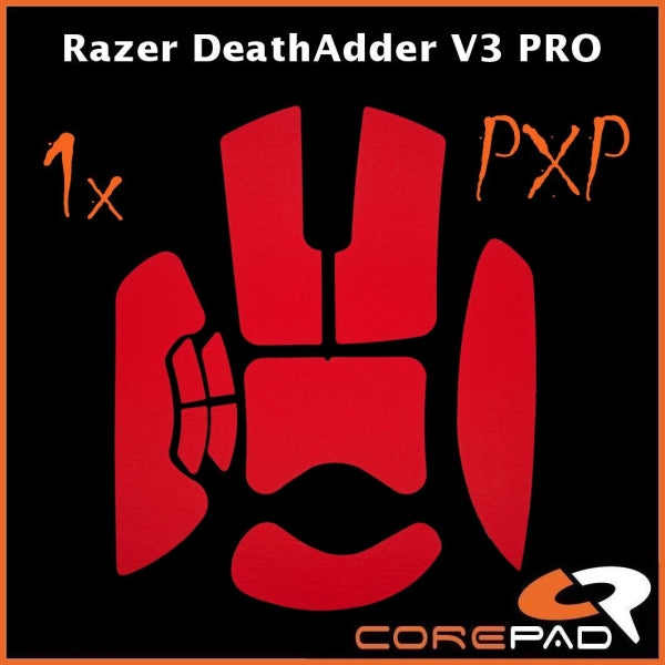 Corepad PXP Grips for Razer Deathadder V3 Pro - Premium Mouse Grip Tape for Gaming - Enhance Control & Comfort for FPS, MOBA, and Esports