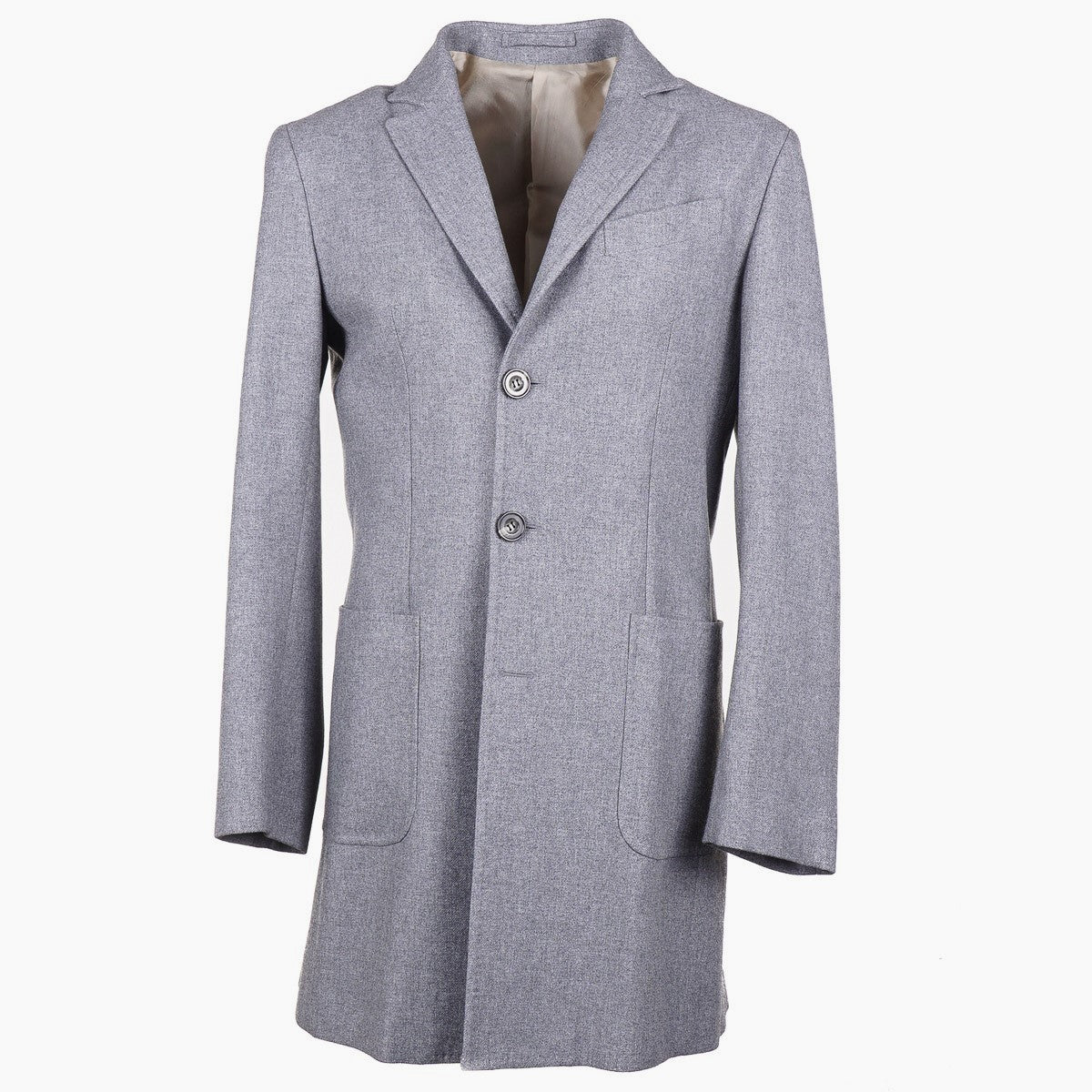 Sartorio Techno Flannel Cashmere Overcoat for Men - Premium Winter Coat with Soft Cashmere Lining - Ideal for Business Meetings, Formal Events & Cold Weather Fashion