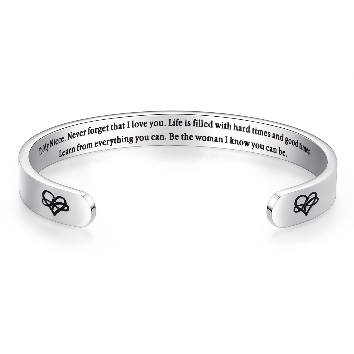 Personalized Cuff Bracelets for Women | Stainless Steel Jewelry Gift for Her | Birthday Christmas Present