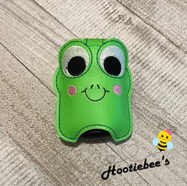 Frog Hand Sanitizer Holder & Lip Balm Holder - Cute Sanitizer Clip for Purse, Keychain, Backpack - Perfect for School, Office, Travel, and Daily Use