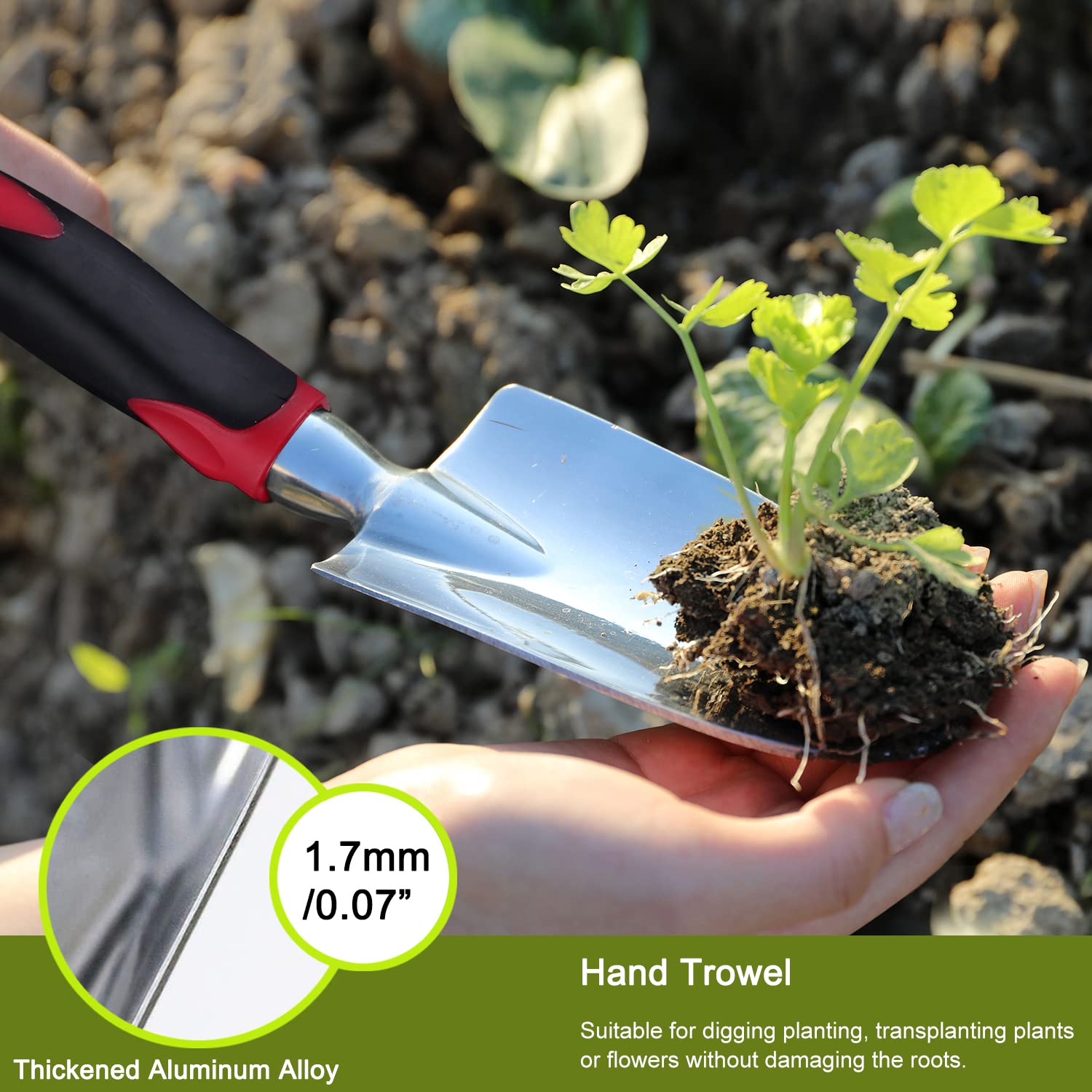 FANHAO Heavy Duty Garden Hose Nozzle & Tool Set - 8-Piece Outdoor Watering Kit with Spray Nozzle, Pruner, Trowel for Lawn, Garden, Flower Beds - Perfect for Watering Plants, Landscaping, Home Gardening