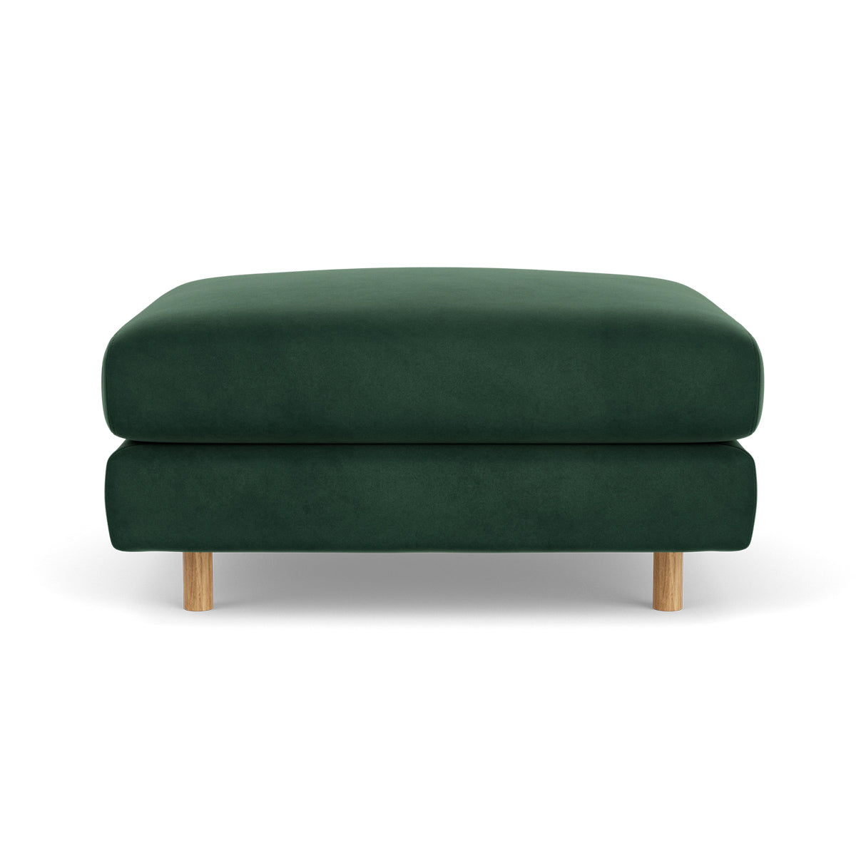 Luxury Dylan Velvet Ottoman - Soft Velvet Upholstered Storage Footrest Stool for Living Room, Bedroom & Home Decor - Perfect for Extra Seating, Footrest & Stylish Storage