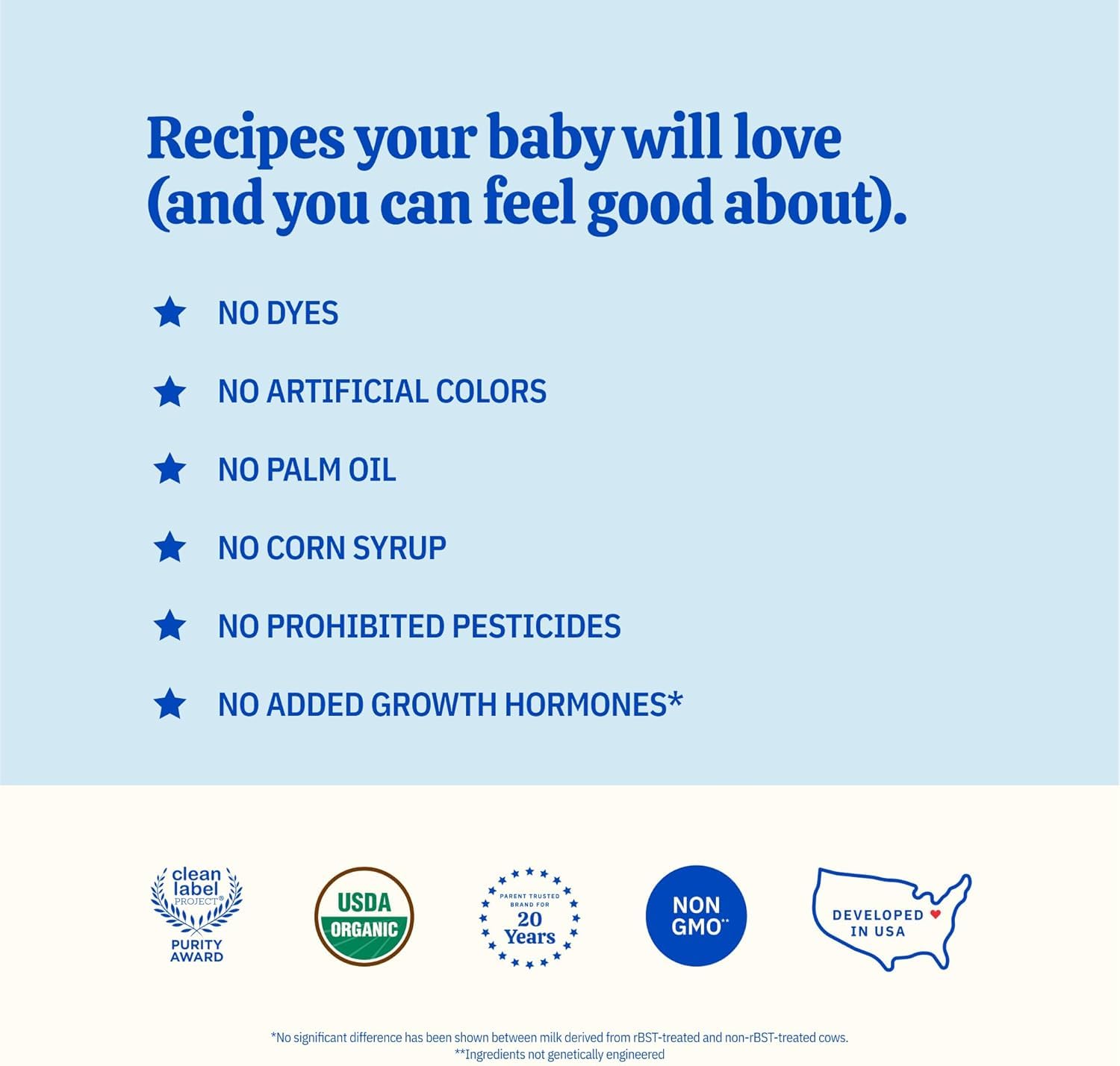 Baby's Only Organic Complete Nutrition Infant Formula - Milk-Based Powder Modeled After Breast Milk | Iron, Vitamin D & Essential Nutrients | Newborn to 12 Months | 31oz (6 Pack) | Ideal for On-the-Go Feeding & Supplementing Breastfeeding