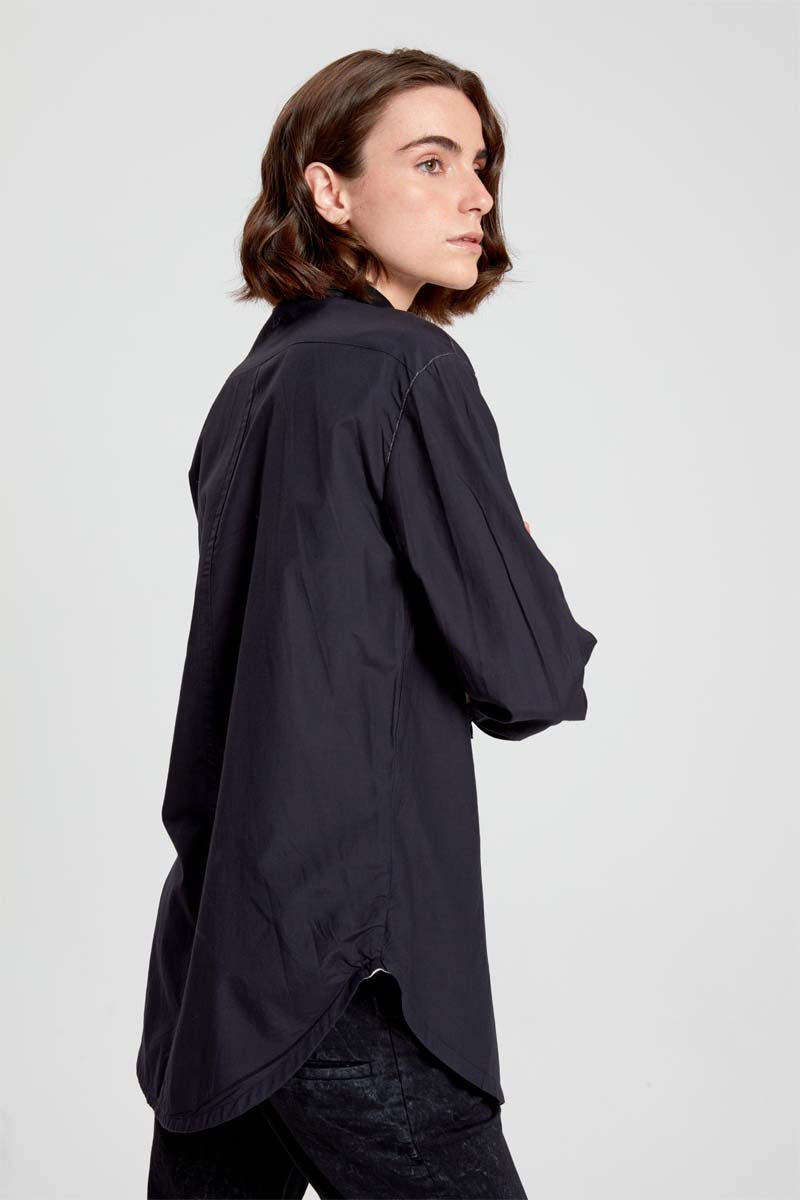 Stylish Button Down Blouse for Women - Original Jet Black | Perfect for Office Wear, Business Casual & Everyday Outfits