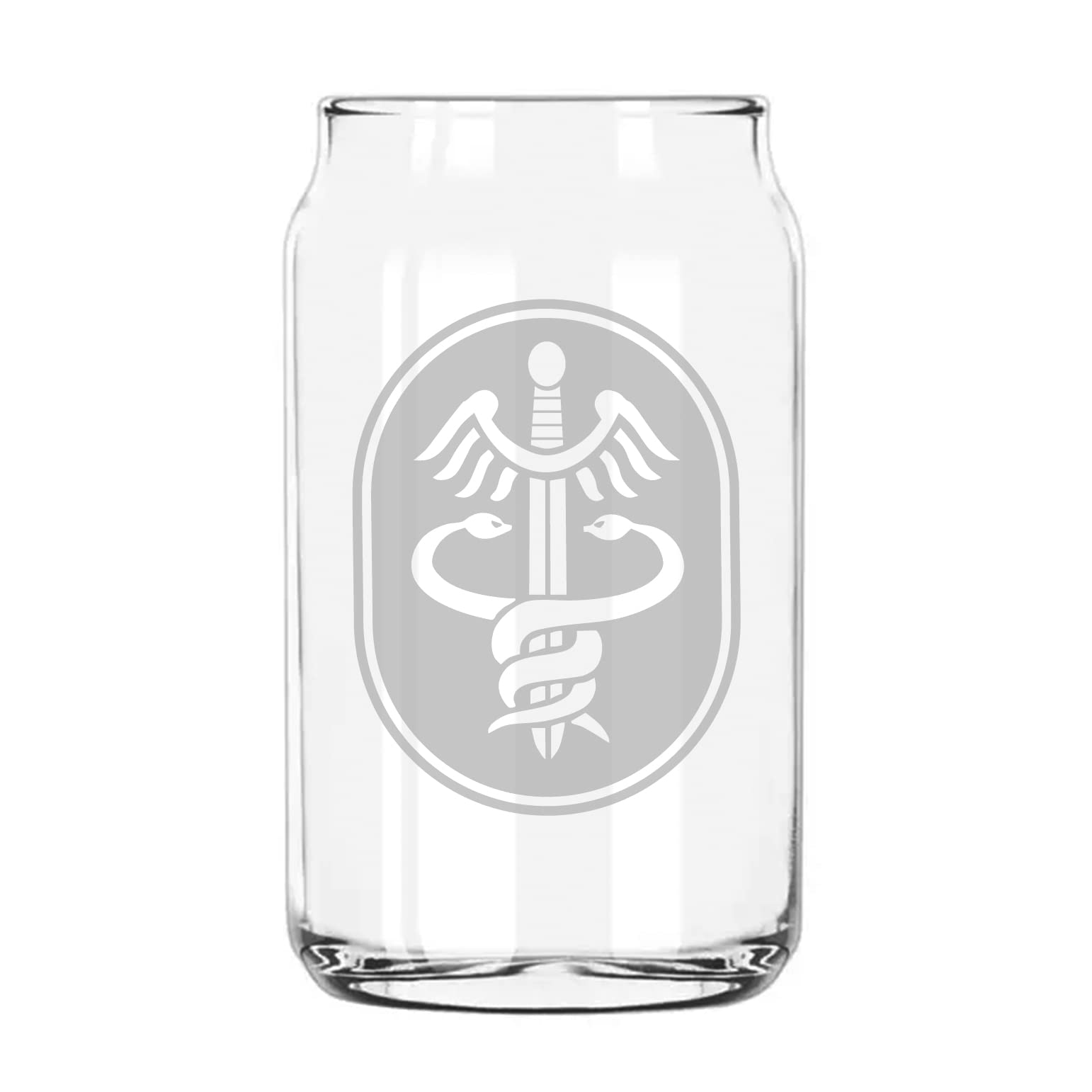 Medical Command Medcom SSI Etched 5oz Beer Tasting Glass - Premium Milk Mug Design for Beer Enthusiasts & Collectors - Perfect for Home Bars, Parties & Gifts