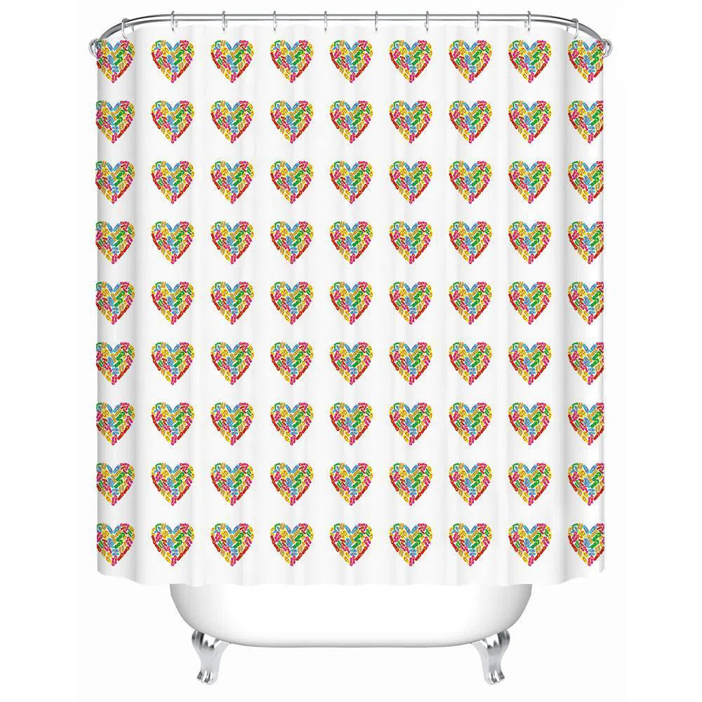 Stylish Flip Flops Shower Curtain - Waterproof Bathroom Decor for Beach & Summer Theme - Perfect for Bath, Pool, and Vacation Homes