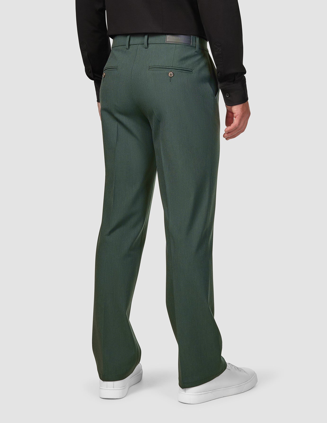 Essential Relaxed Fit Suit Pants for Men - Pine Green | Comfortable Office Wear & Business Casual Attire