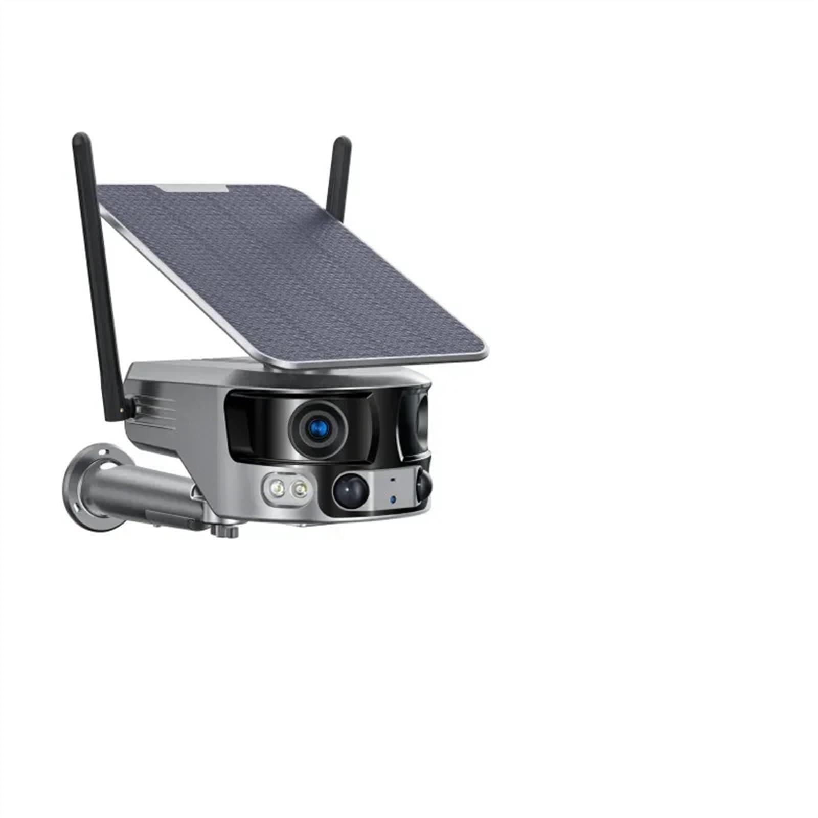 4K 8MP Wireless Outdoor Security Camera with Dual Lens, 4G Solar Power, 180° Ultra Wide View, PIR Human Detection & 4X Zoom - Ideal for Home Security, Night Vision Monitoring (4G No Card Required) - Perfect for Backyard, Garage & Driveway Surveillance