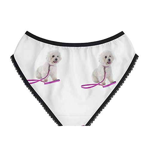 Bichon Frise Cotton Underwear for Women - Comfortable Briefs & Funny Panties - Perfect for Dog Lovers, Gifts, and Casual Wear