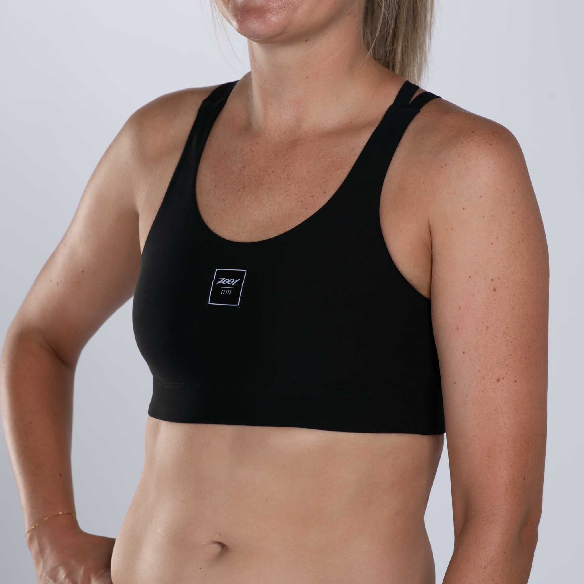 Women's High-Performance Swim Bikini Top - Black | Comfortable & Supportive for Swimming, Beach & Pool Activities