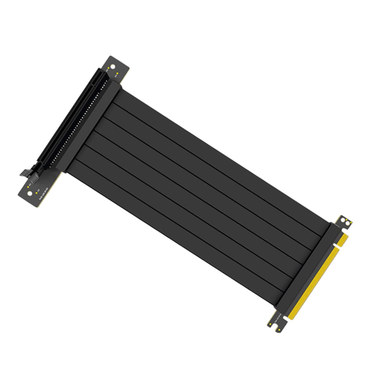 Gatuida 50cm Right Angle PCIe Riser Cable - Stable Signal Transfer for GPU, Motherboard & PC Components | Perfect for Cryptocurrency Mining, Gaming Rigs & Compact PC Builds