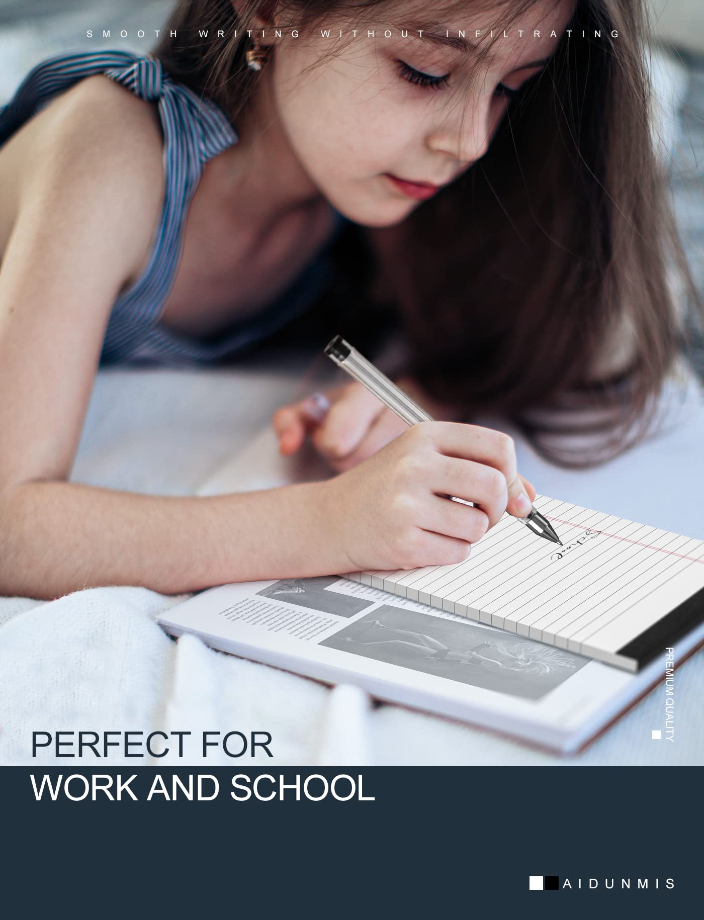 12-Pack 5x8 Inch Small Legal Notepads - 80 GSM White Lined Writing Pads, 30 Sheets Per Pad - Perfect for Office, School & Home Use - Durable Paper Notebooks for Work, Study & Daily Note Taking