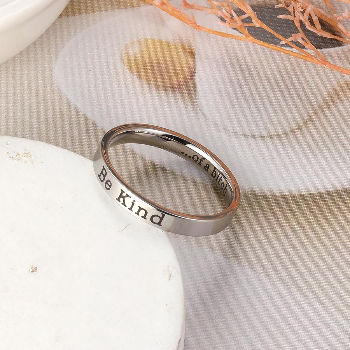 Creative Stainless Steel Sisterhood Ring for Women - Inspirational Friendship Jewelry Gift for Sorority Sisters, Best Friend Gifts, and Everyday Wear