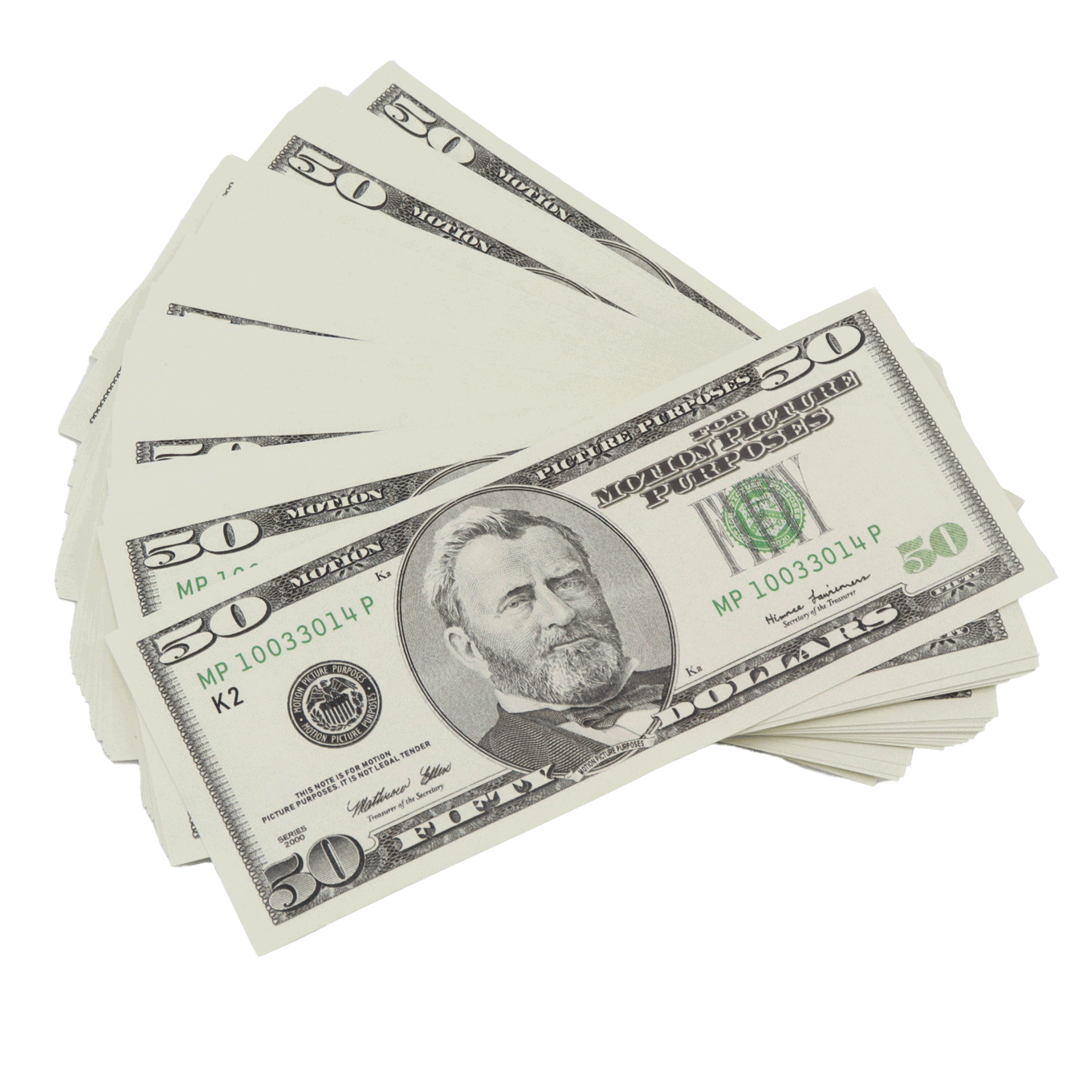 2000 Series Full Print Mixed Denomination Fake Bills - Realistic Prop Money for Movies, TV Shows, and Magic Tricks