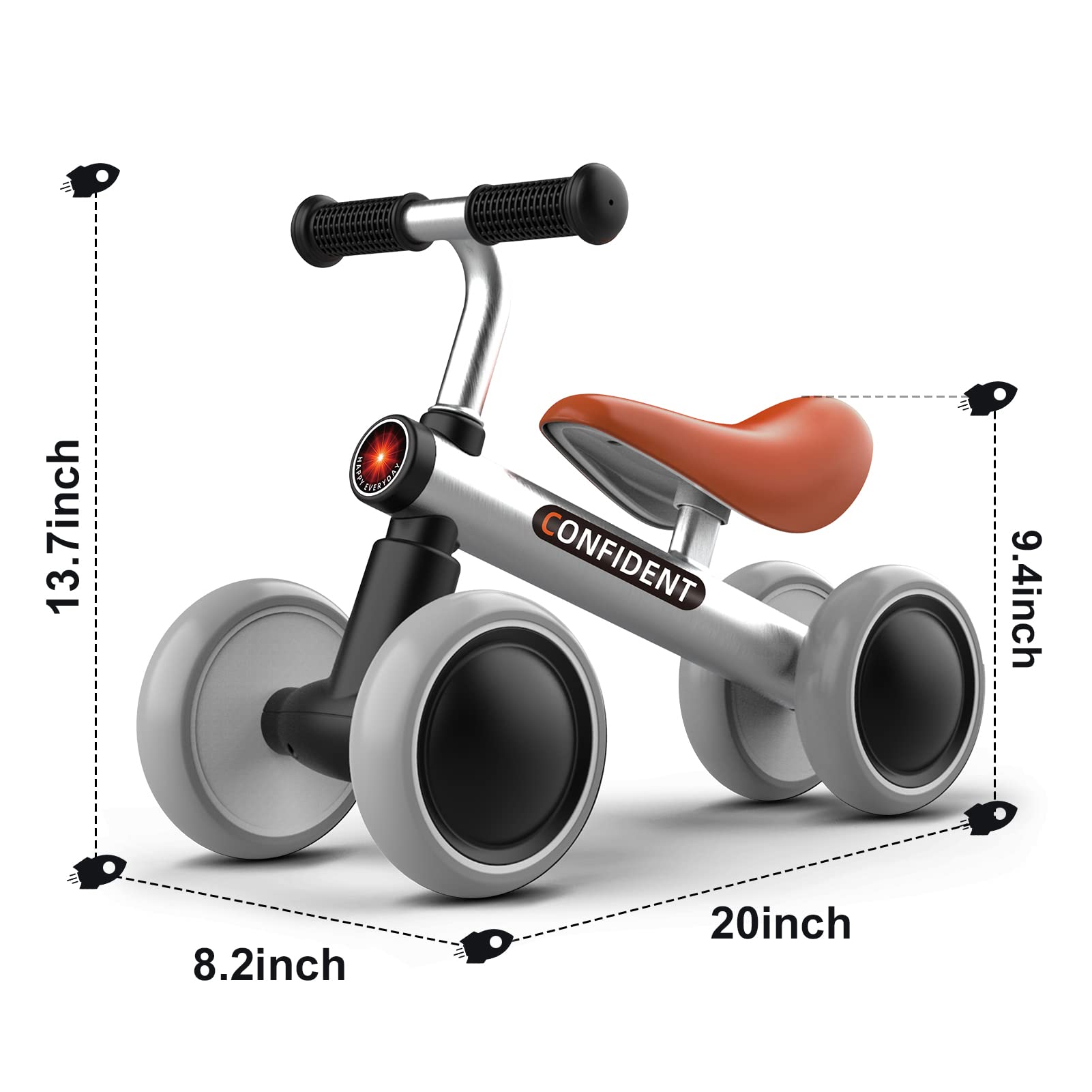 **Best Baby Balance Bike for 1-3 Year Olds - No Pedal Toddler Bike with Silent Wheels | First Bike Gift for 1 Year Old Boys & Girls | Perfect for Indoor & Outdoor Play, Learning to Ride**