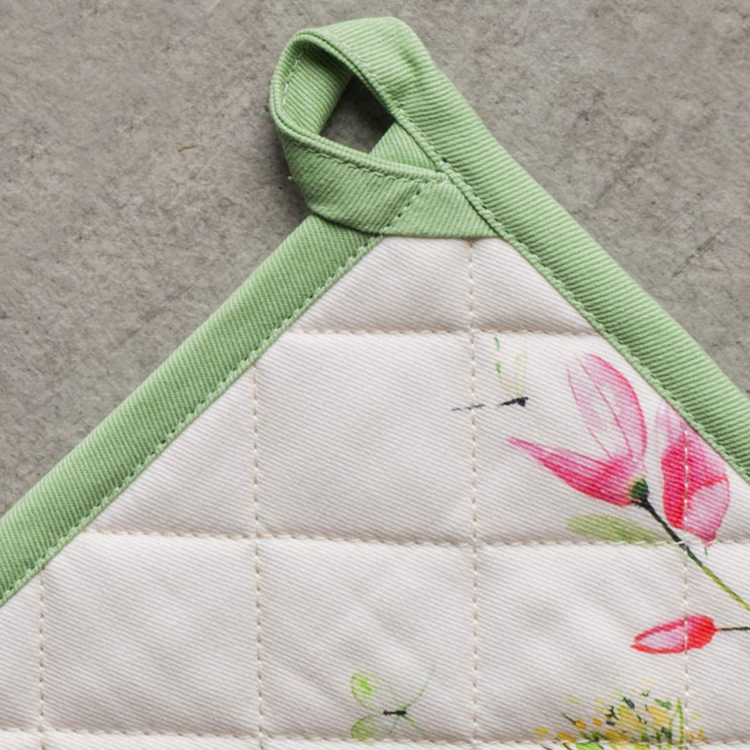 Premium 100% Cotton Pot Holders Set of 2 - 8