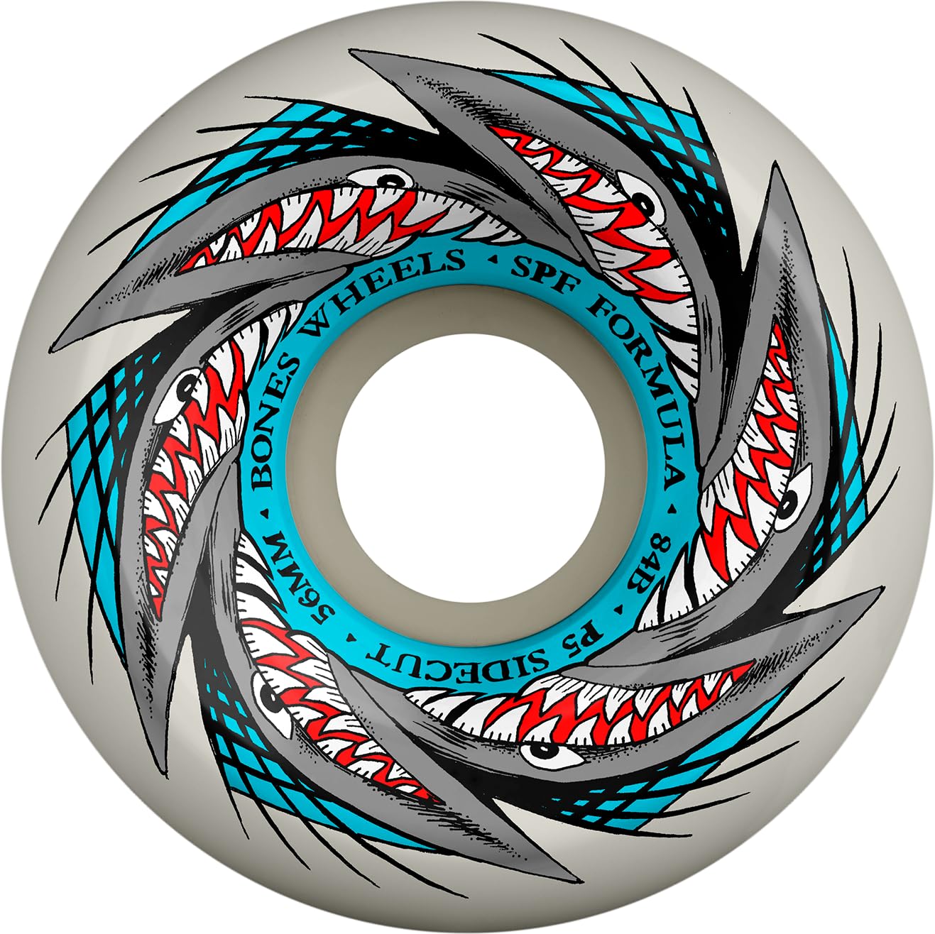 Bones Wheels SPF Pool Sharknado Skateboard Wheels - 81B & 84B Duro - High Performance Wheels for Pool, Park & Street Skating