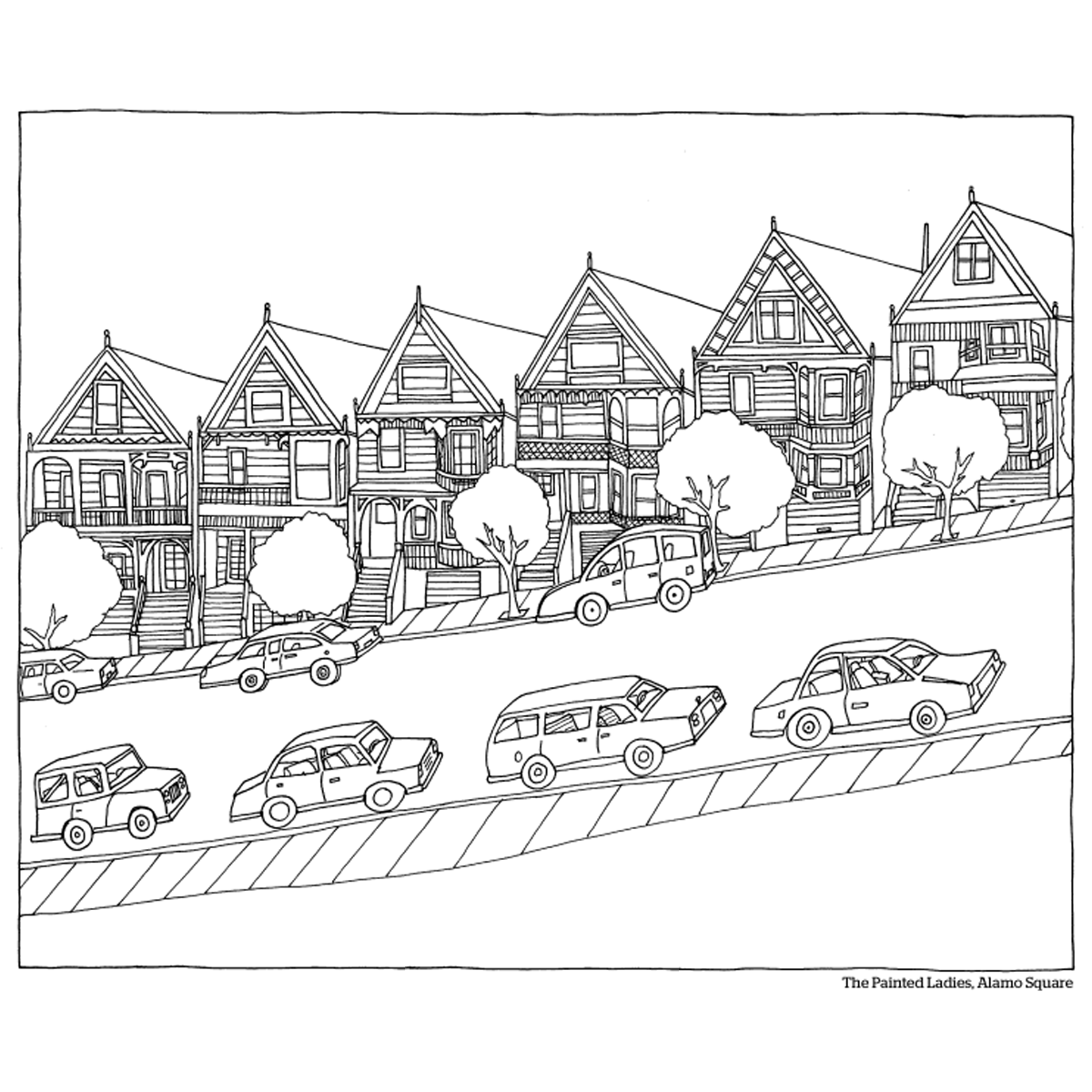 Color This Book: San Francisco - Adult Coloring Book with Famous Landmarks & Scenic Views | Stress Relief & Relaxation for Travel Lovers
