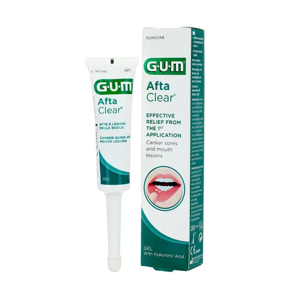 Afta Clear Sores Gel for Mouth Ulcers - 10ml Fast Relief Treatment for Canker Sores & Cold Sores - Perfect for Home, Office & Travel First Aid Kit