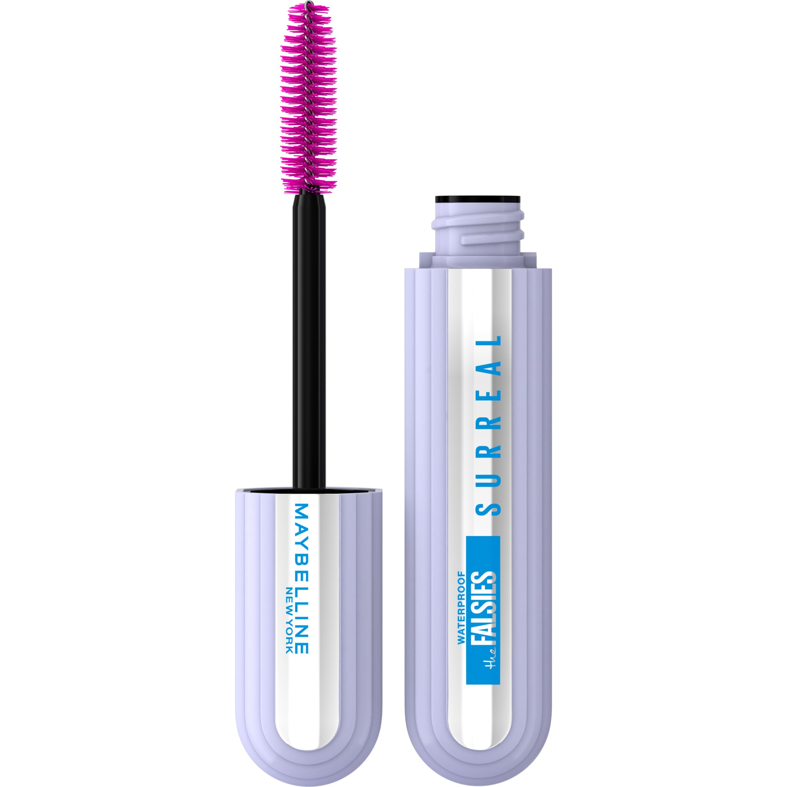 Maybelline The Falsies Surreal Extensions Waterproof Mascara - Volumizing & Lengthening Makeup for Dramatic Lashes, Very Black (1 Count) | Perfect for Everyday Wear, Date Night & Special Occasions