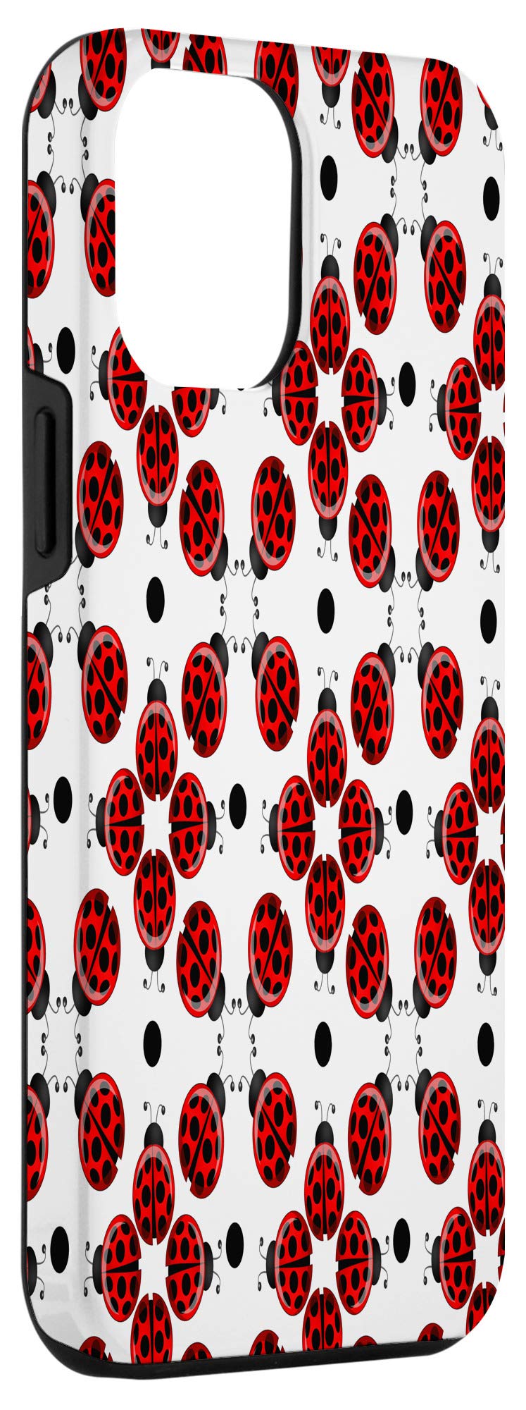 Cute Ladybug iPhone 12 Pro Max Case - Shockproof Protective Cover with Slim Design for Women & Girls - Perfect for Everyday Use, School, Work & Travel