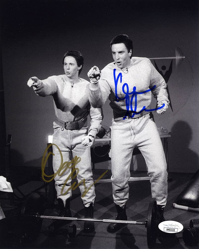 SNL Hanz and Franz Carvey and Nealon Signed 8x10 Photo - JSA Certified Authentic Collectible - Perfect for Comedy Memorabilia Displays and SNL Fan Collections