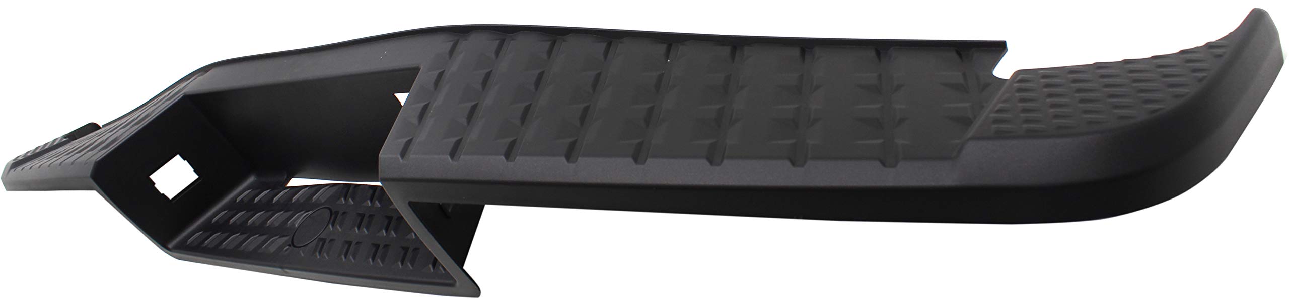 Evan Fischer Bumper Step Pad Compatible with 2017-2022 Nissan Titan & 2016-2021 Titan XD | Black Center NI1191108 | Fits Models with Blind Spot Detection | Easy Truck Bed Access & Protection