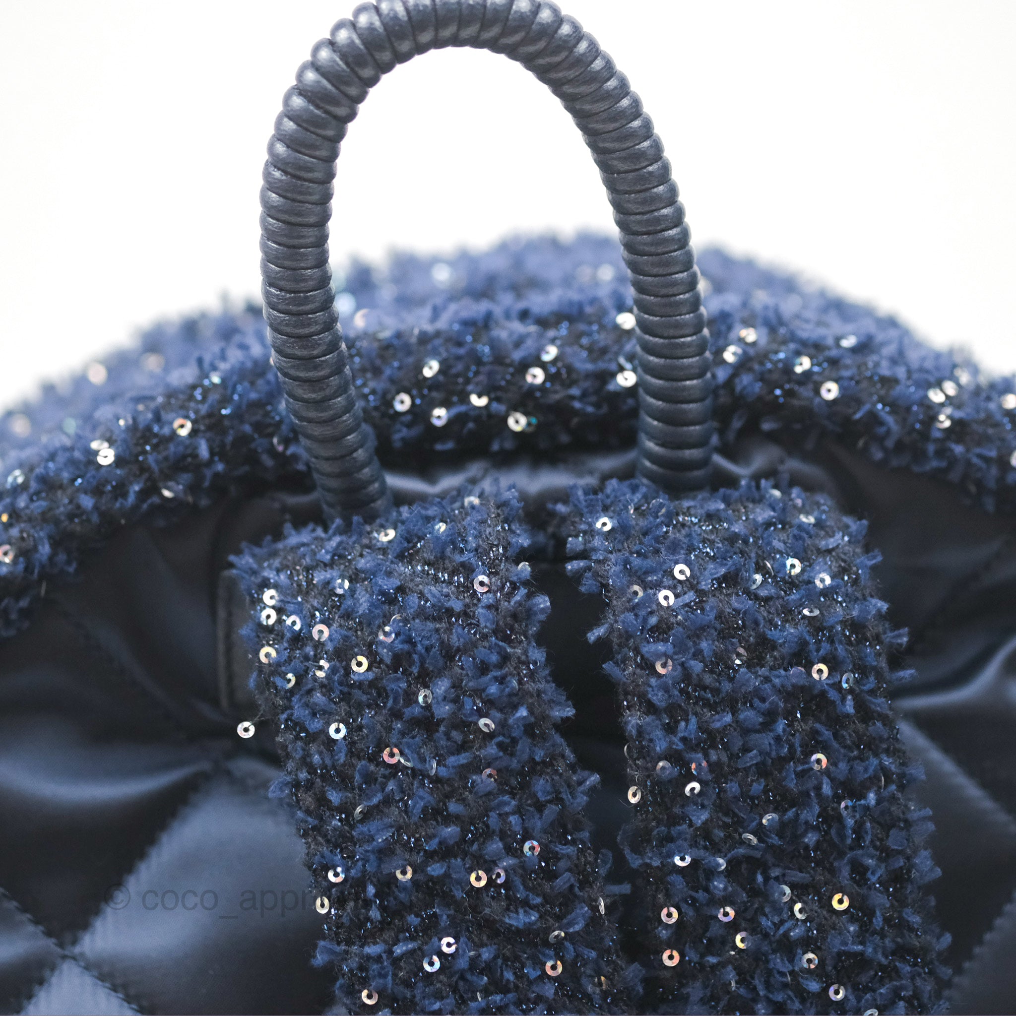 Chanel Astronaut Essentials Backpack - Navy Blue Tweed & Nylon Luxury Designer Backpack for Women | Perfect for Travel, Work & Everyday Use