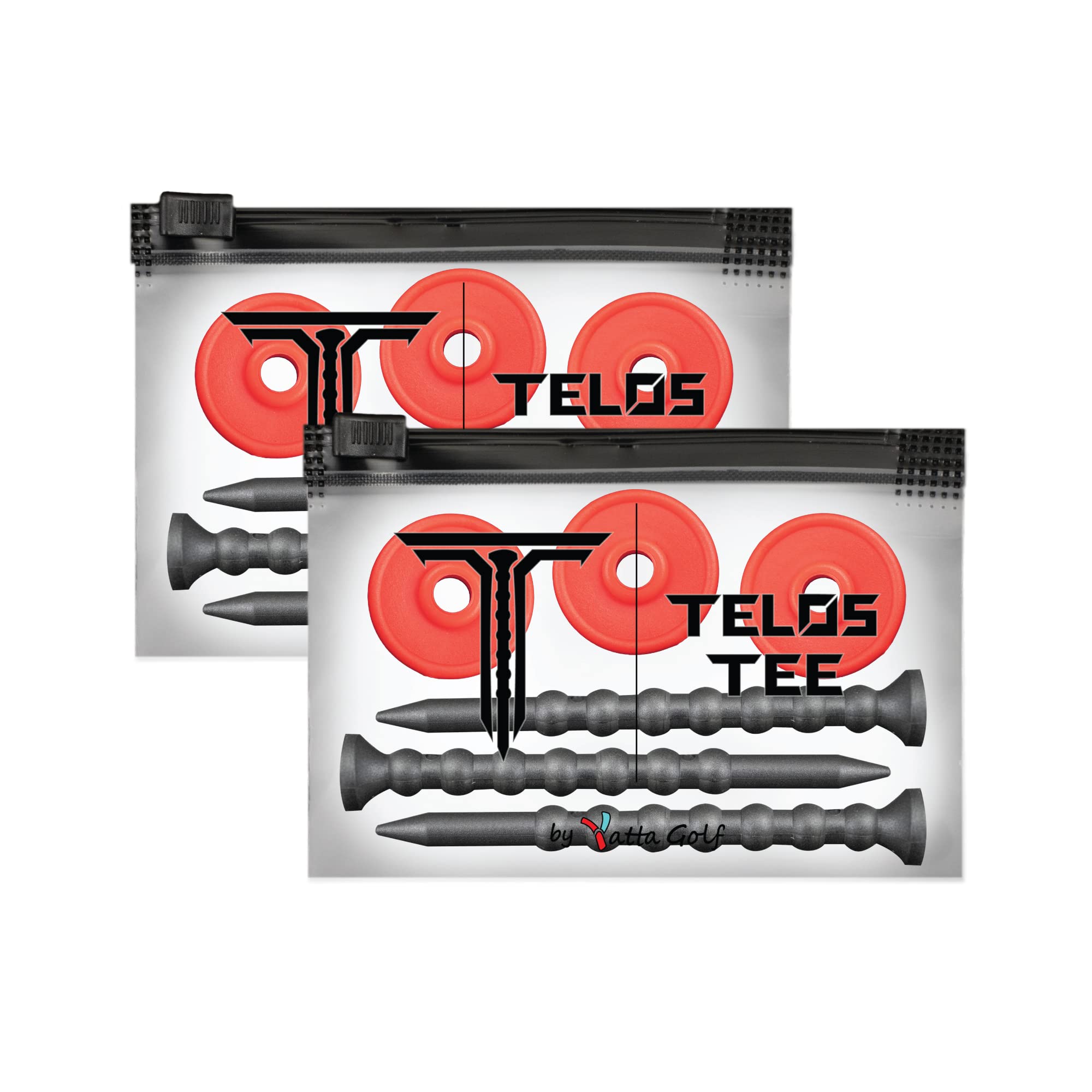 YATTA GOLF Telos Premium Adjustable Unbreakable Golf Tees - Improve Consistency & Lower Scores - Durable Golf Accessories for Driving Range & Course Play