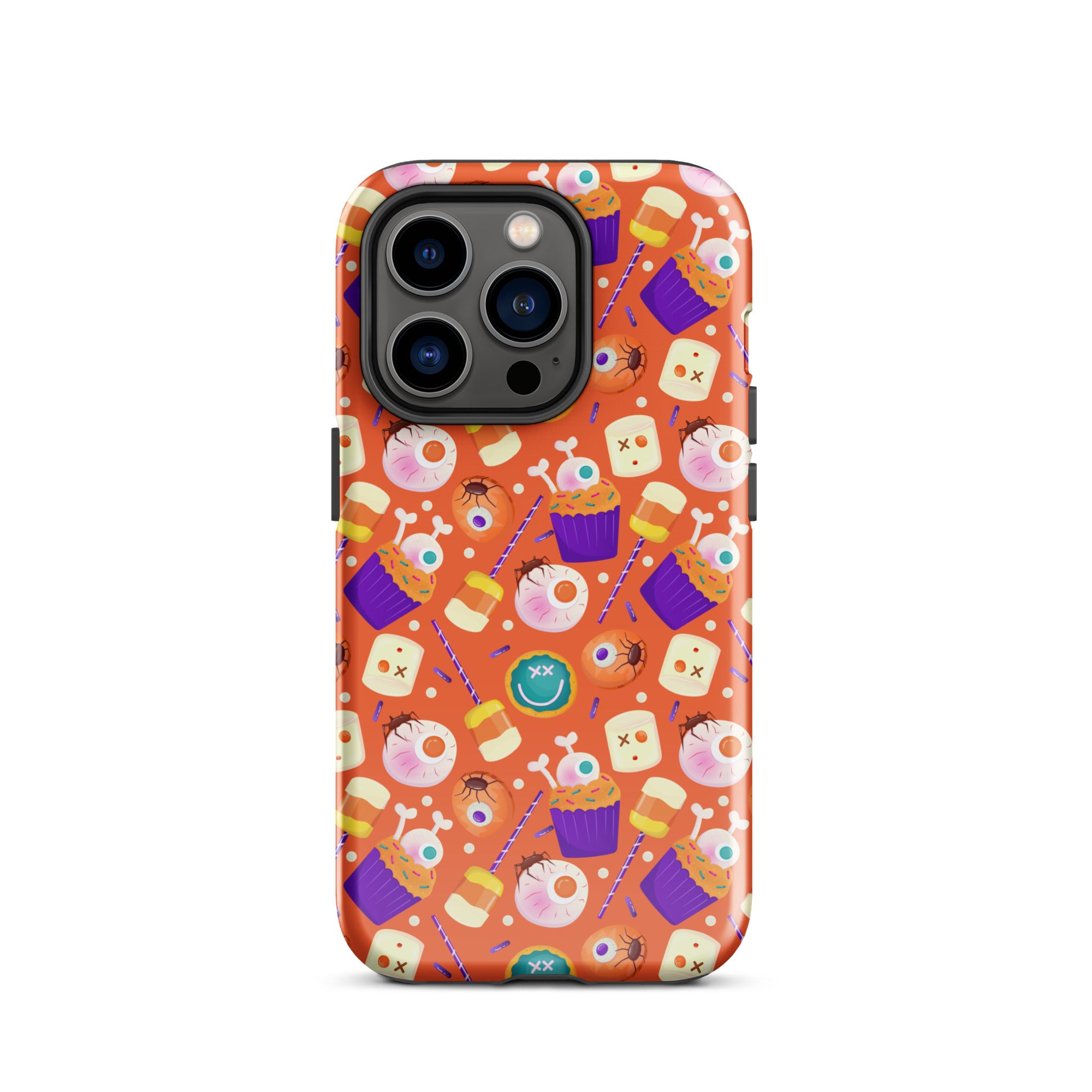 Halloween Trick or Treat Premium Shockproof iPhone Case - Cute Pumpkin Design for iPhone 14/13/12 Pro Max - Perfect for Halloween Parties, Costume Events & Spooky Decorations
