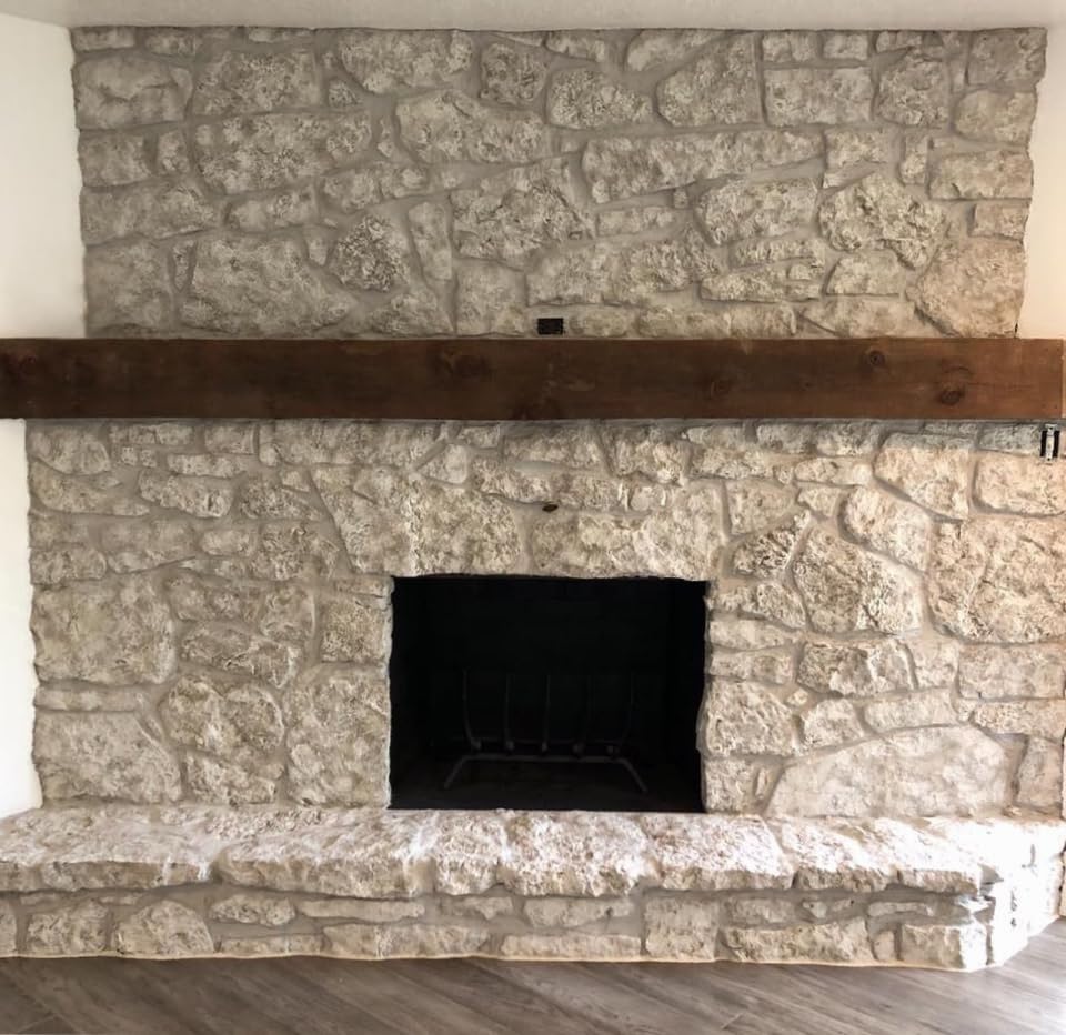 Stone Fireplace Paint Kit (Twilight Taupe) - All-in-One Fireplace Painting Solution for a Stunning Makeover | Heat-Resistant & Durable Finish | Perfect for Living Room, Bedroom, or Outdoor Fireplace Renovation