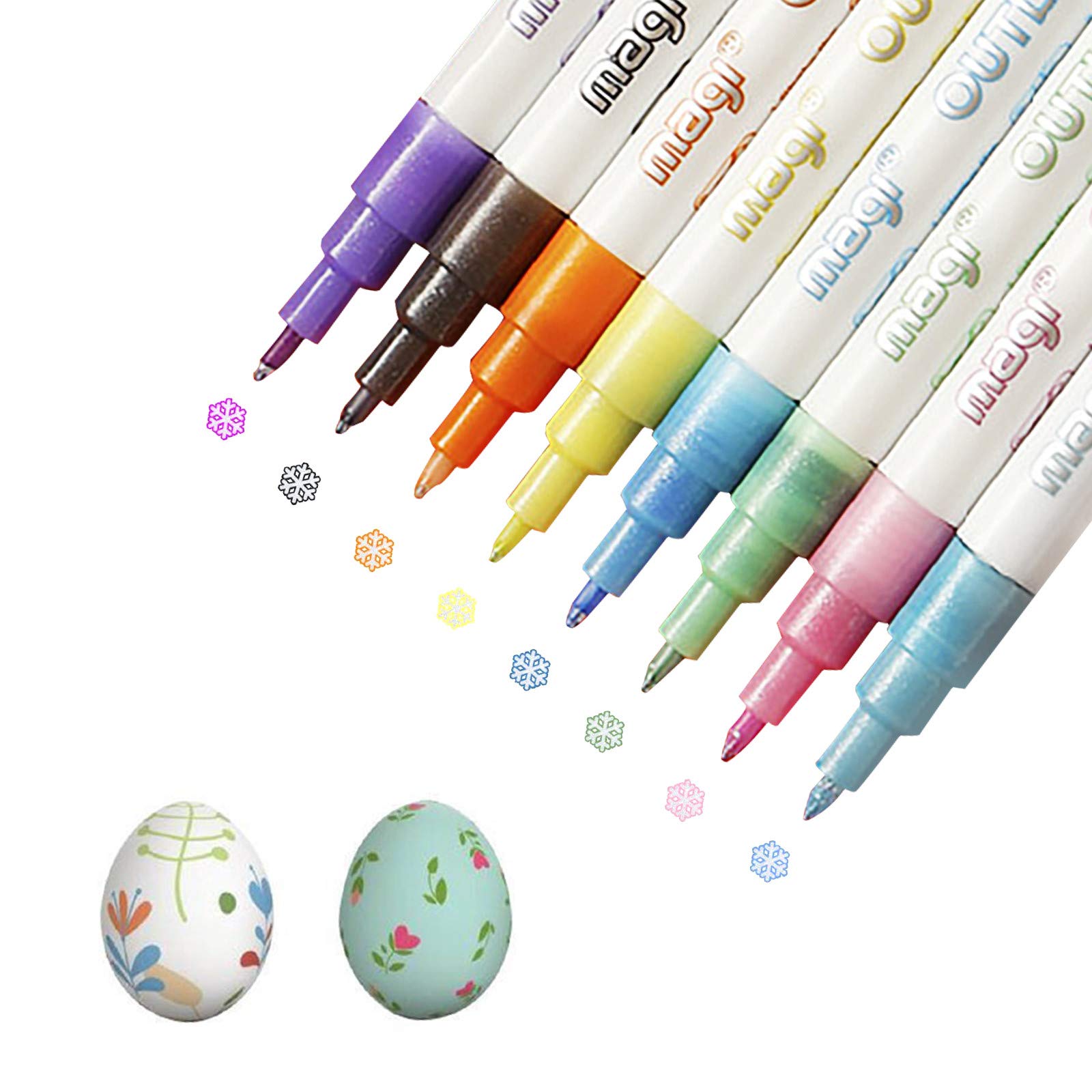 8 Pack Washable Watercolor Markers Set - 5ml Non-Toxic Painting Pens for Kids, Artists & Office Use | Vibrant Colors for Drawing, Coloring Books, DIY Crafts & School Projects