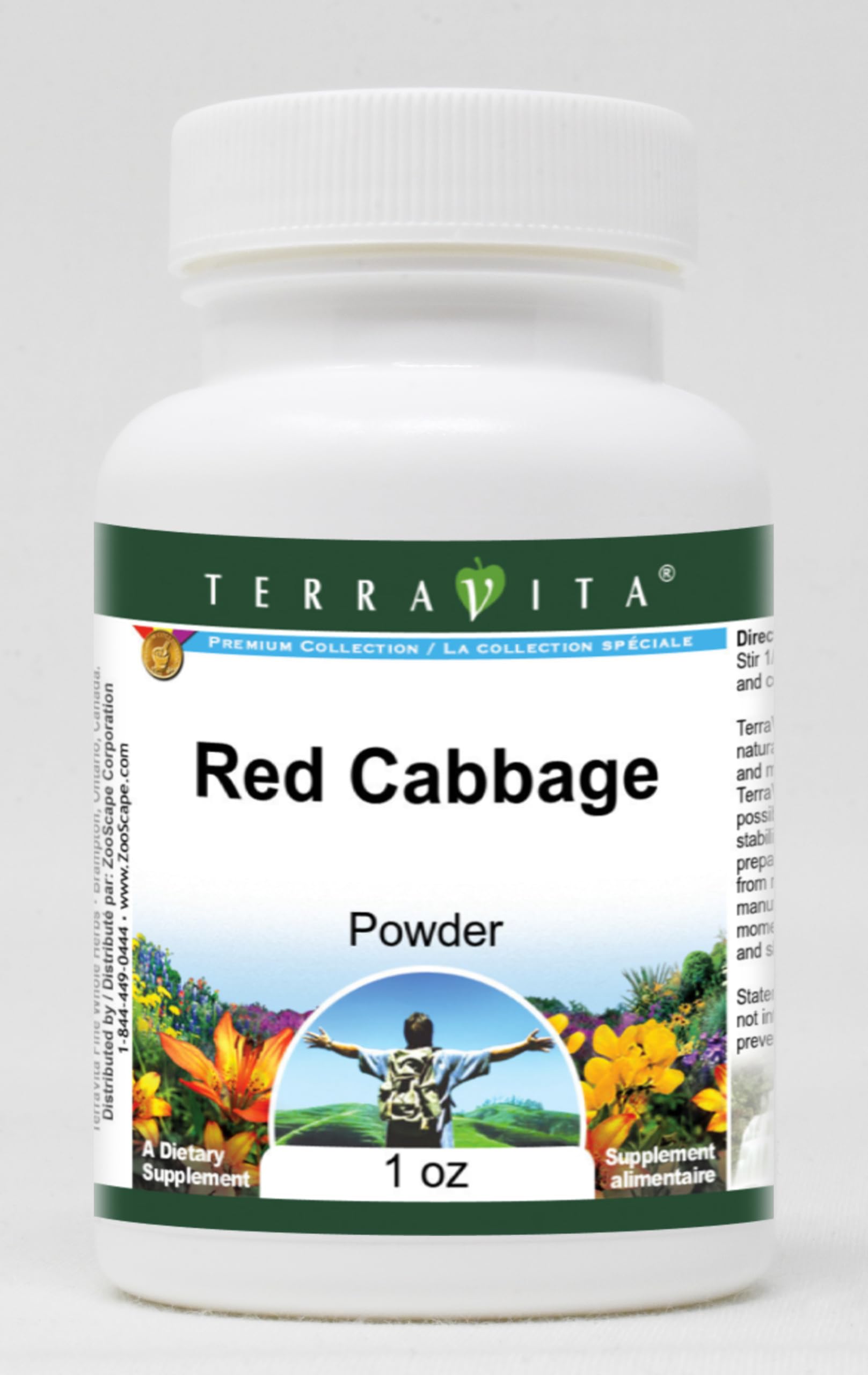 Organic Red Cabbage Powder 1 oz - Natural Food Coloring, Antioxidant Rich Superfood - Perfect for Smoothies, Baking & DIY Beauty Recipes